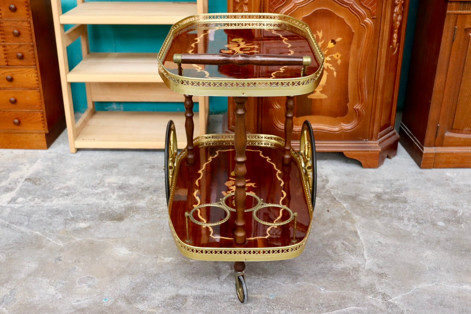 アンティーク キッチンワゴン 配膳ラック