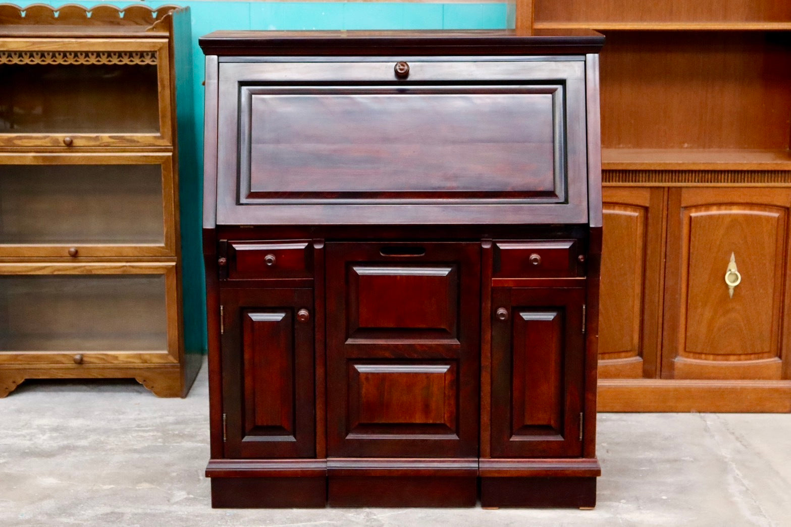 美品❗️ライティングビューロー ライティングビューロー 机 アンティーク レトロ 【公式通販】