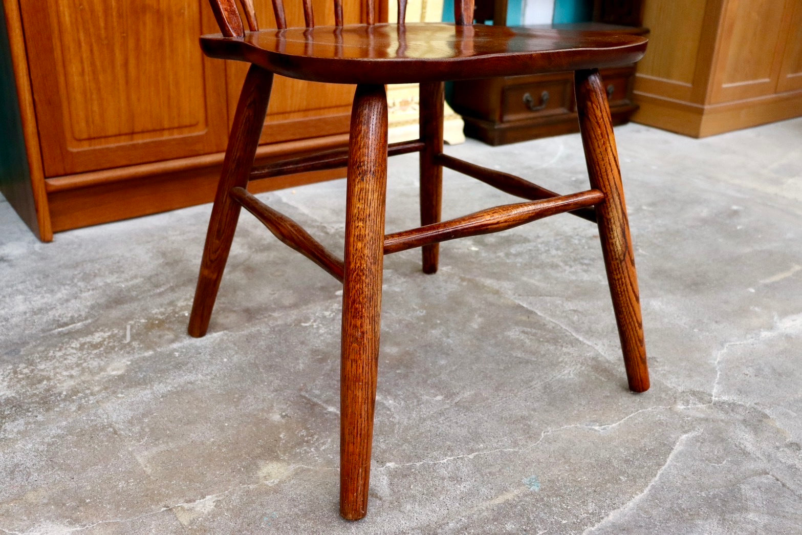 GMIK318A○Shin Lee / シンリー ダイニングチェア 椅子 ハイバック ウィンザーチェア カントリー アンティーク IDC大塚家具