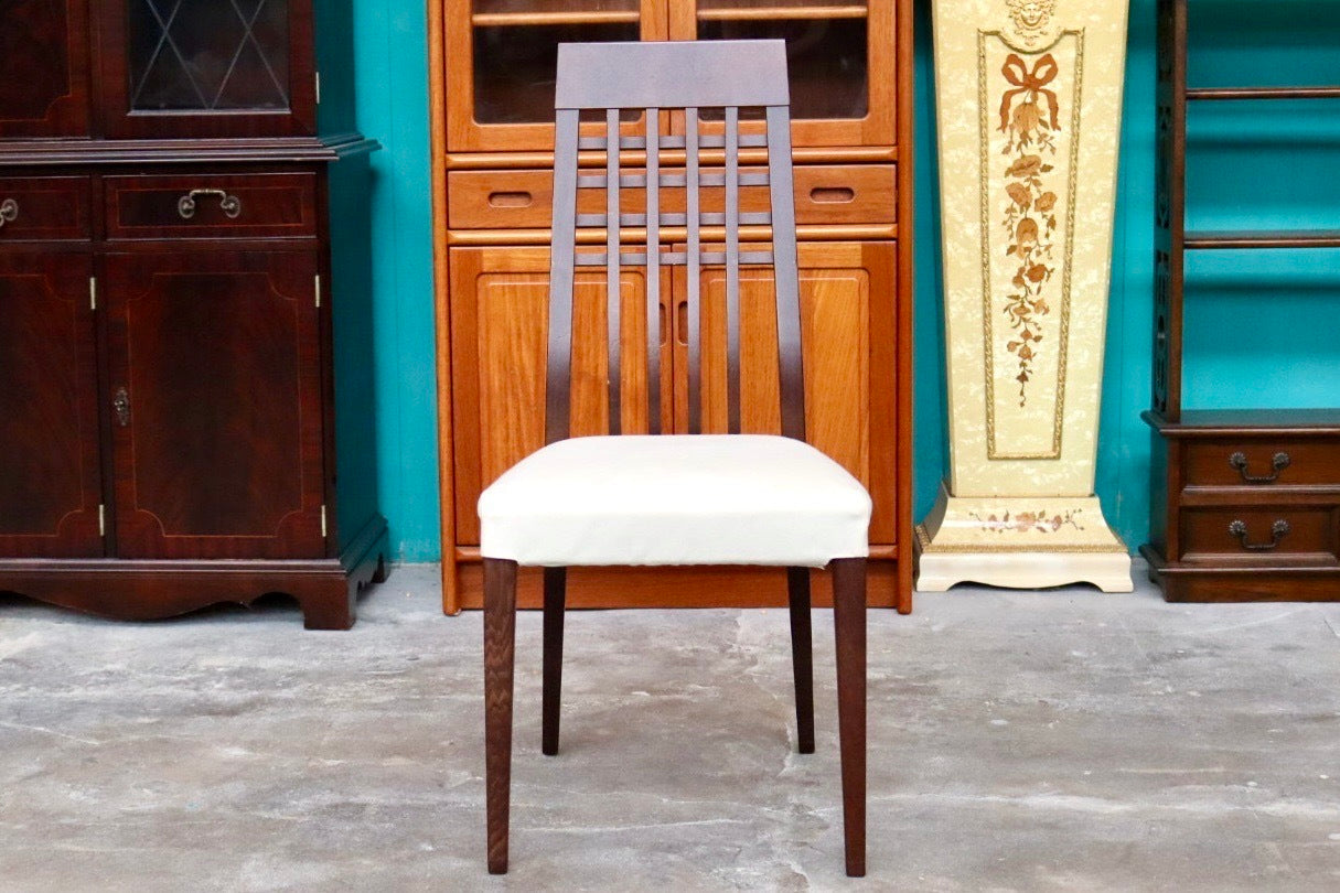 GMIK335○Calligaris / カリガリス ダイニングチェア アームレスチェア 椅子 ファブリック 木製 モダン イタリア