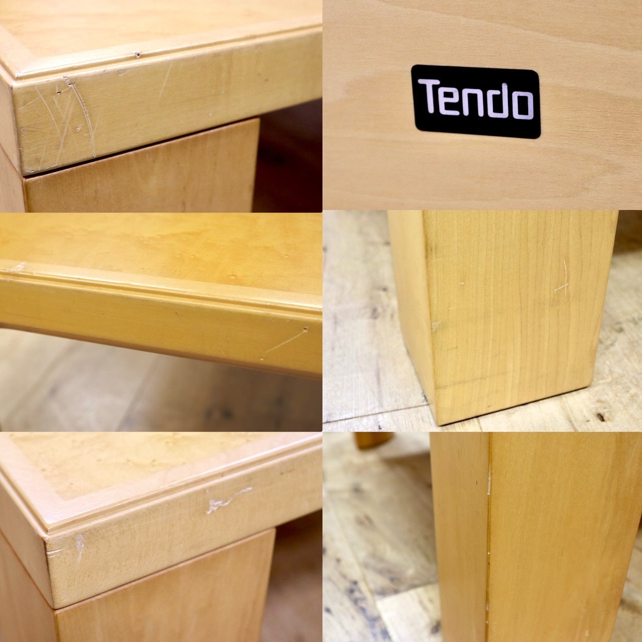 GMIK334○Tendo / 天童木工 座卓 センターテーブル ローテーブル メープル材 原好輝 和家具 和モダン オフィス 応接