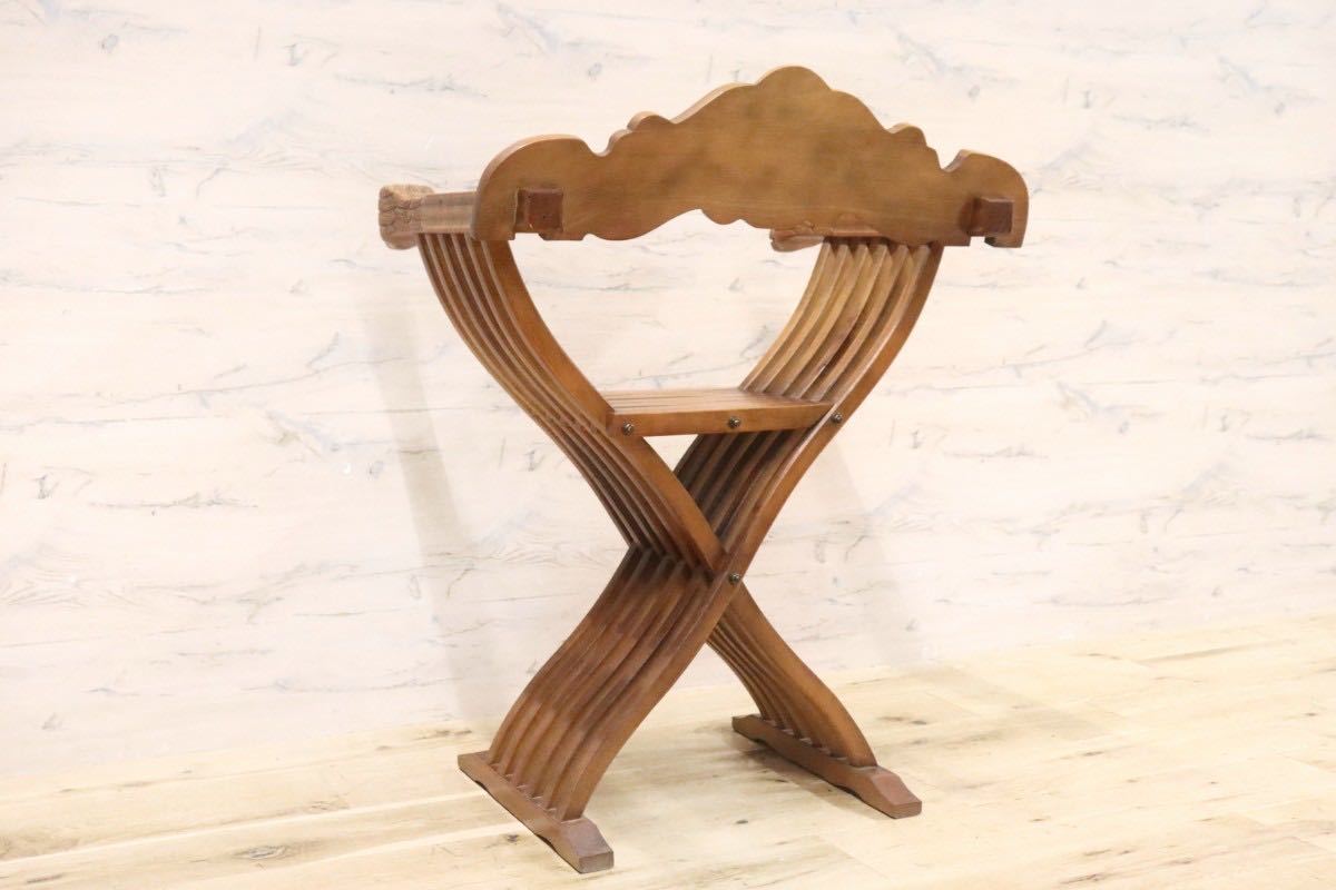 GMGN144○イタリア製 サヴォナローラチェア 飾り椅子 ラウンジチェア