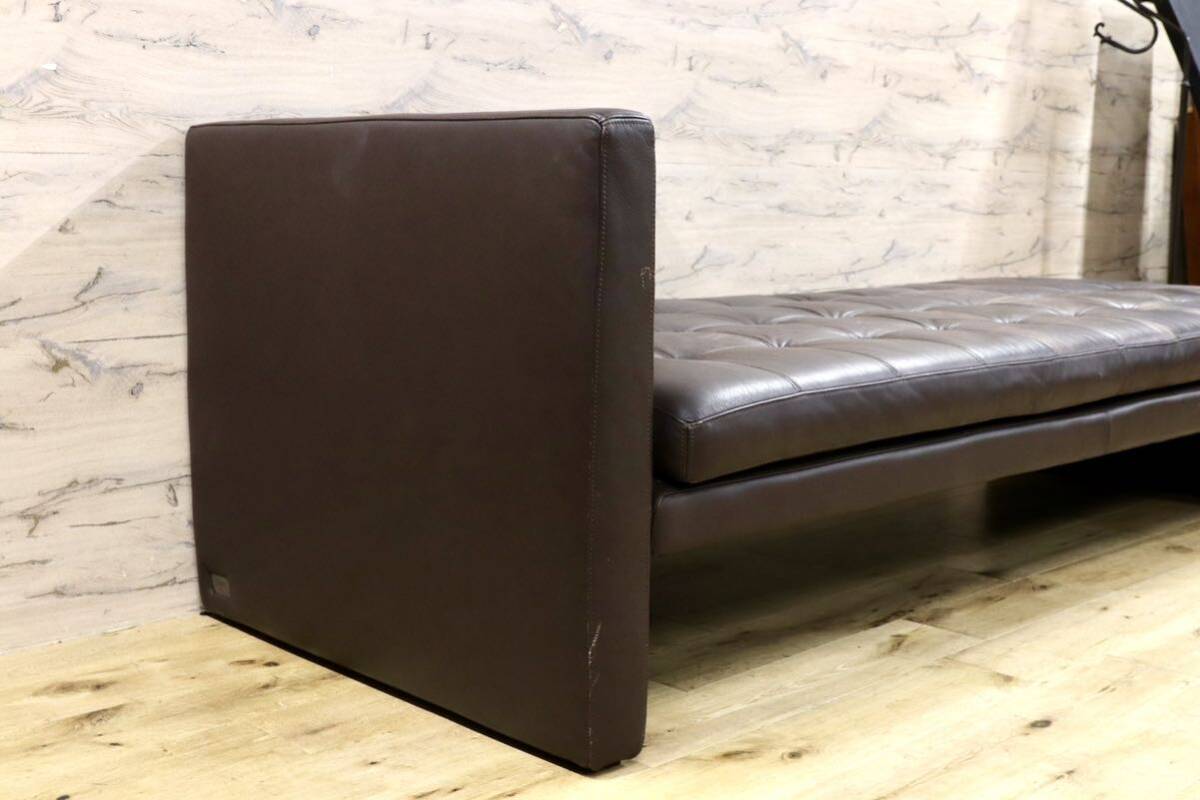 GMHK253○FENDI CASA / フェンディ カーサ シェーズロング ソファ 総本革 レザー ラグジュアリー モダン 最高級 検）cassina B&B