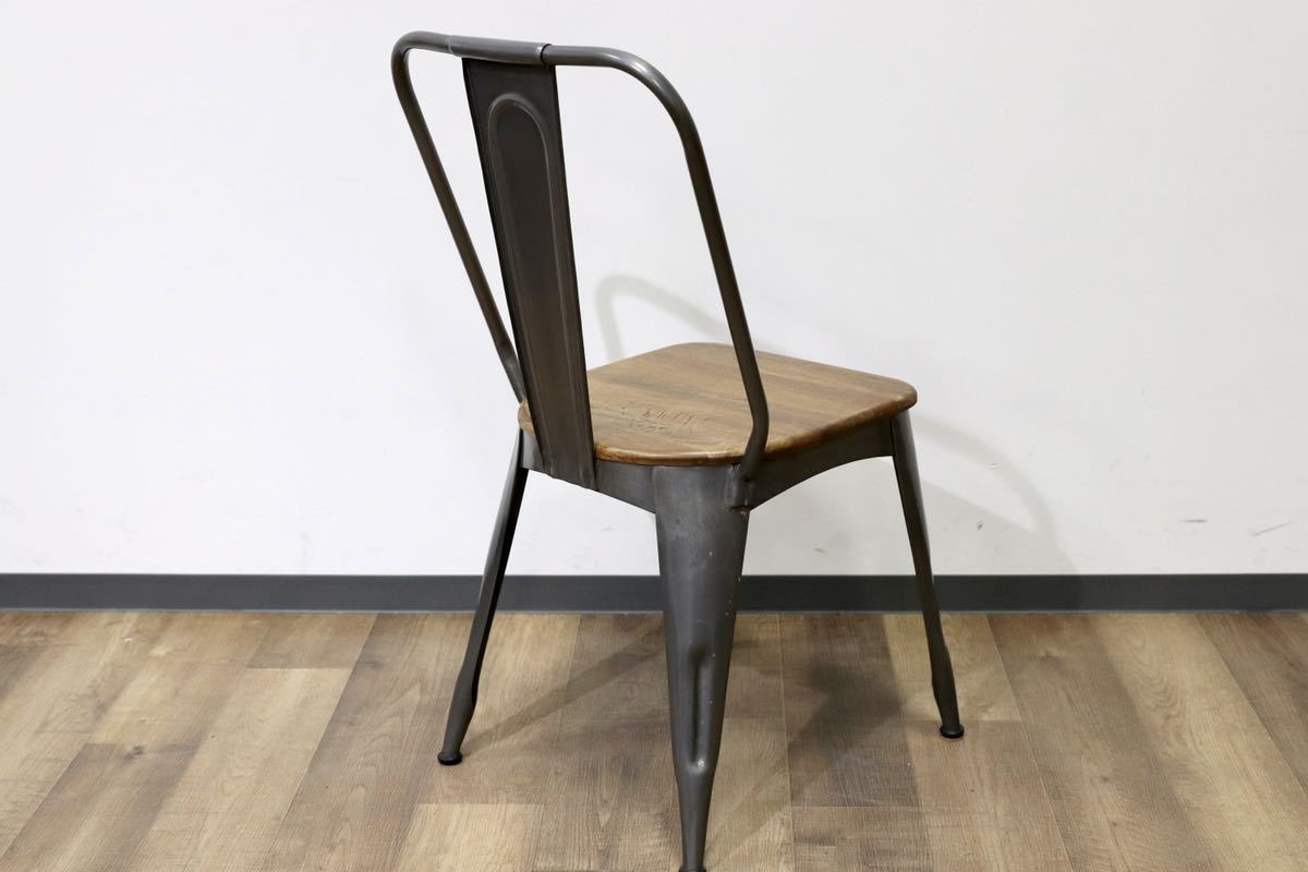 GMGN292A○METAL CHAIR ダイニングチェア 椅子 スチール 木製 Aチェア