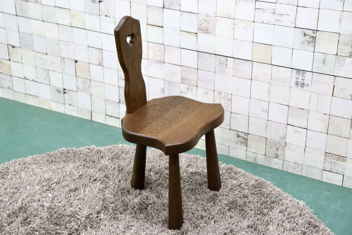 GMFS214○オランダ製 スモールチェア キッズチェア ダッチカントリー オーク材 無垢 チェア 木製椅子
