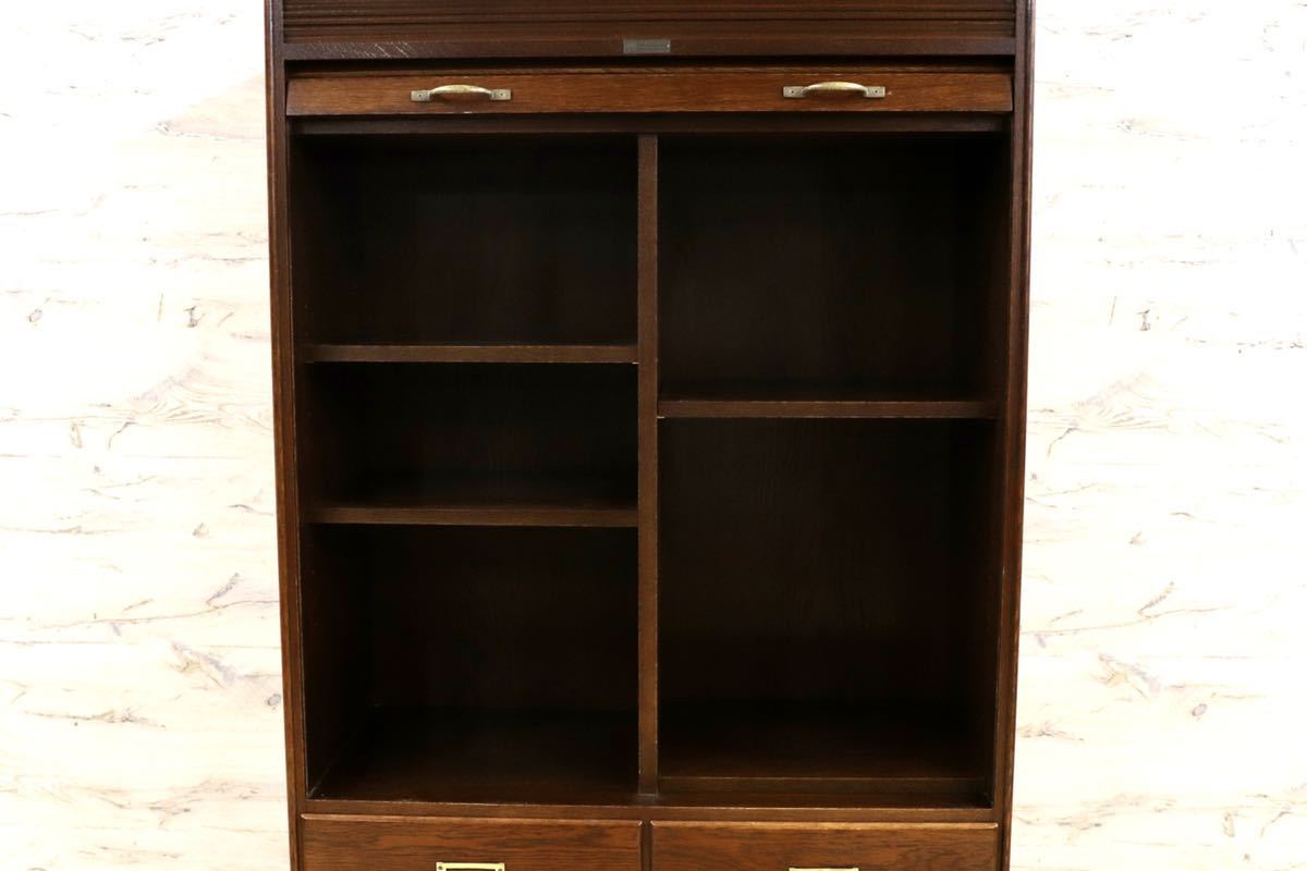 GMGH170○Karf / カーフ Library Collection キャビネット チェスト オーク材 飾り棚 蛇腹扉 カントリー クラシック 希少