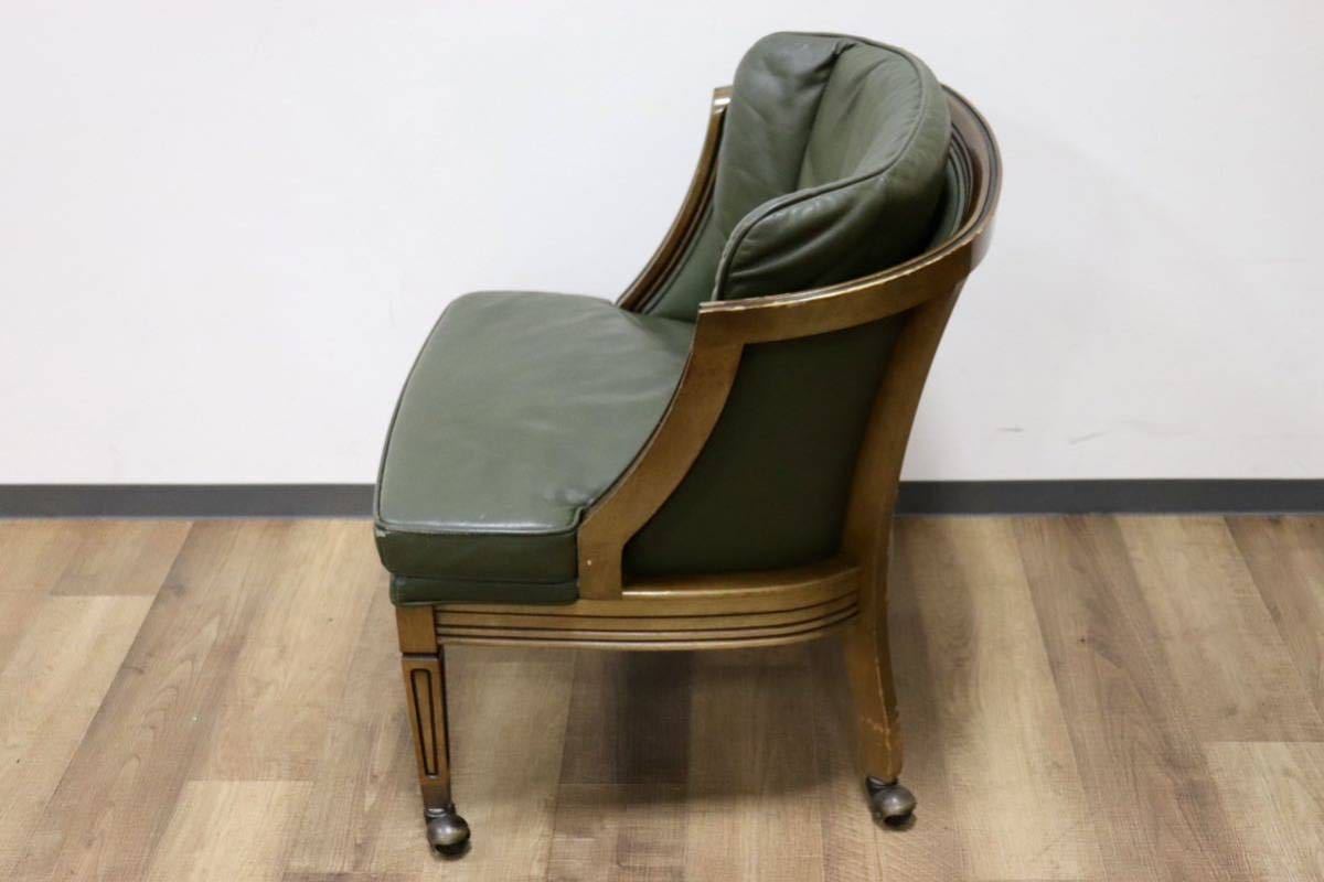 GMGH120A○maruni / マルニ 地中海ロイヤル ROYAL シャルル パーティチェア ダイニングチェア 椅子 キャスター 本革 クラシック 定価約25万