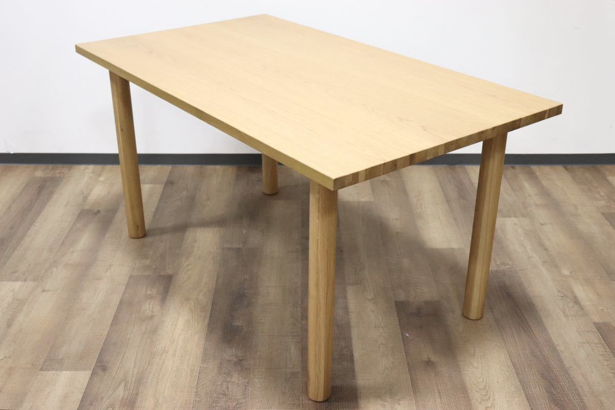 GMGN302○MUJI / 無印良品 オーク材 ダイニングテーブル 食卓テーブル 無垢 北欧スタイル ナチュラル REAL FURNITURE 展示品