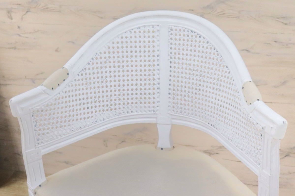 GMGT99A○シャビーシック ラウンジチェア ダイニングチェア クラシカル ファブリック フェザークッション 検）カントリーコーナー