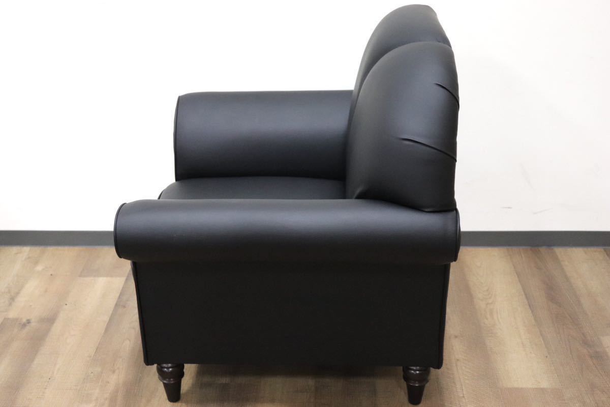 GMGH270A○日本エンゼル ドレス 1人掛けソファ シングルソファ ラウンジソファ 応接 ソフトレザー エレガント ヨーロピアン 定価約13.3万