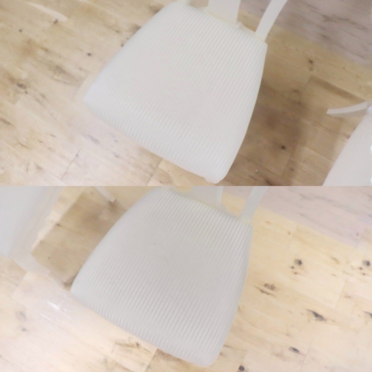 GMGF79○marine deal / マリアンディール IDC大塚家具 ダイニングチェア 椅子 木製 ファブリック ホワイト 猫脚 クラシカル 約9万