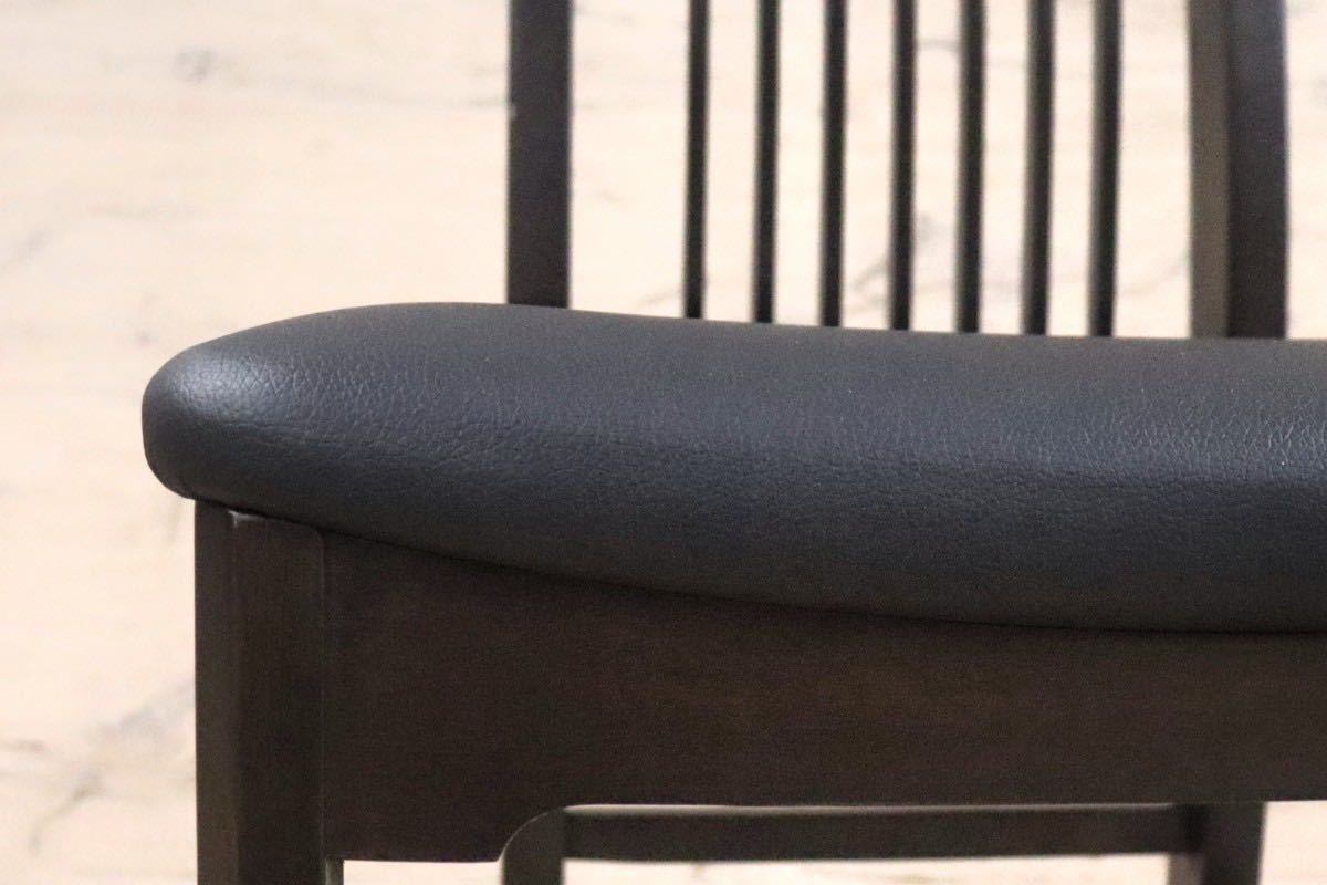 GMGN213○ADAL / アダル ダイニングチェア ハイバックチェア 椅子 ビーチ材 ブラック モダン 定価約6.3万