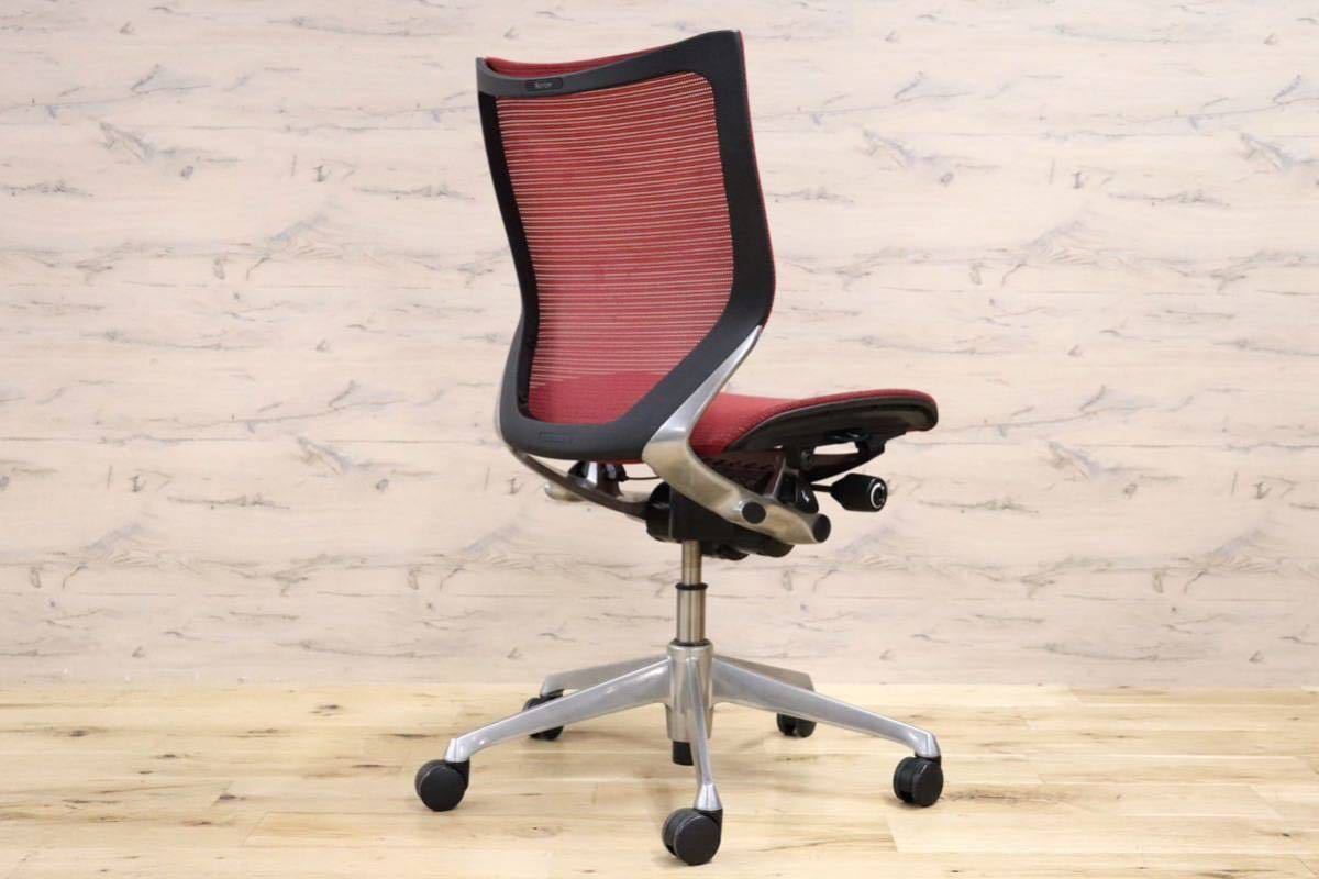 GMFH134○okamura / オカムラ BARON バロンチェア オフィスチェア 事務椅子 スタンダードメッシュ 定価約12万 美品