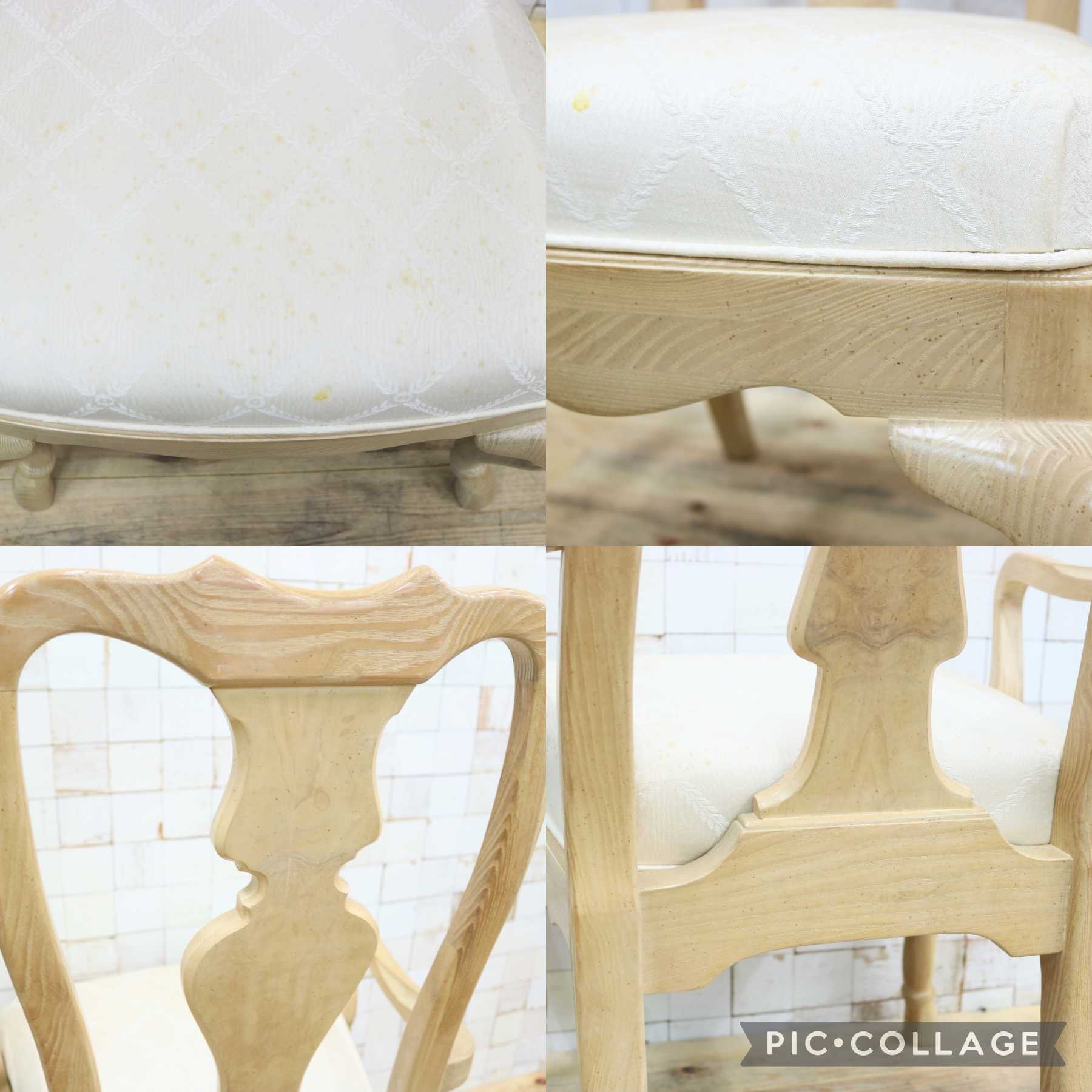GMIK486C◯DREXEL HERITAGE / ドレクセルヘリテイジ ダイニングチェア 食卓椅子 アームチェア ハイバックチェア ファブリック 希少