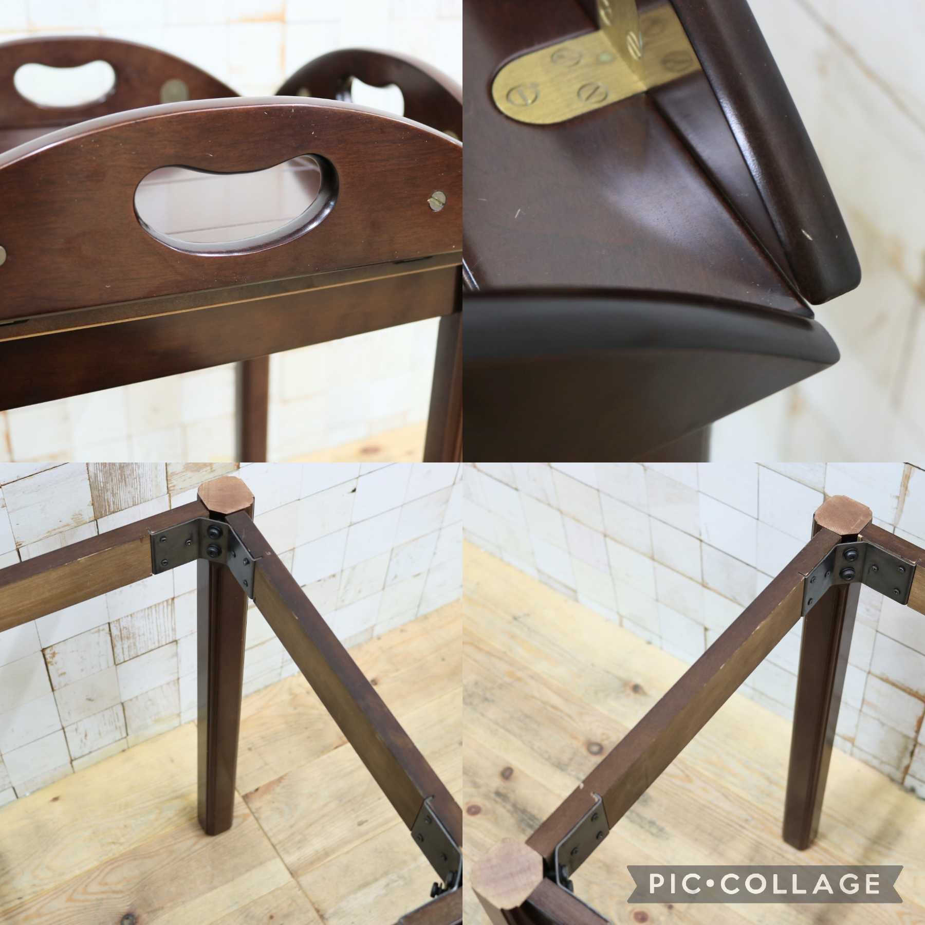 GMIH450◯The Bombay Company / ボンベイカンパニー バトラーズテーブル トレイテーブル サイドテーブル ヴィンテージ アメリカ家具