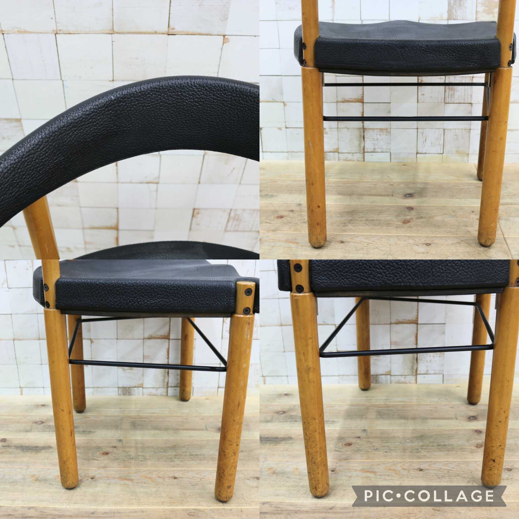 GMIN7M〇Cassina / カッシーナ レオナルドチェア ダイニングチェア Strassle collection社 スイス 椅子 ブラック 北欧スタイル モダン