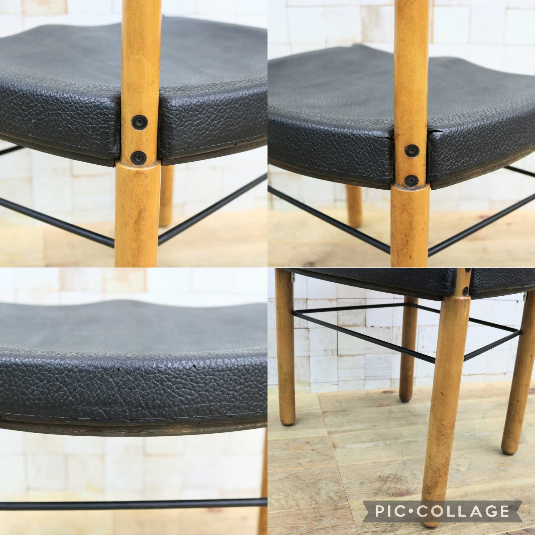 GMIN7N〇Cassina / カッシーナ レオナルドチェア ダイニングチェア Strassle collection社 スイス 椅子 ブラック 北欧スタイル モダン