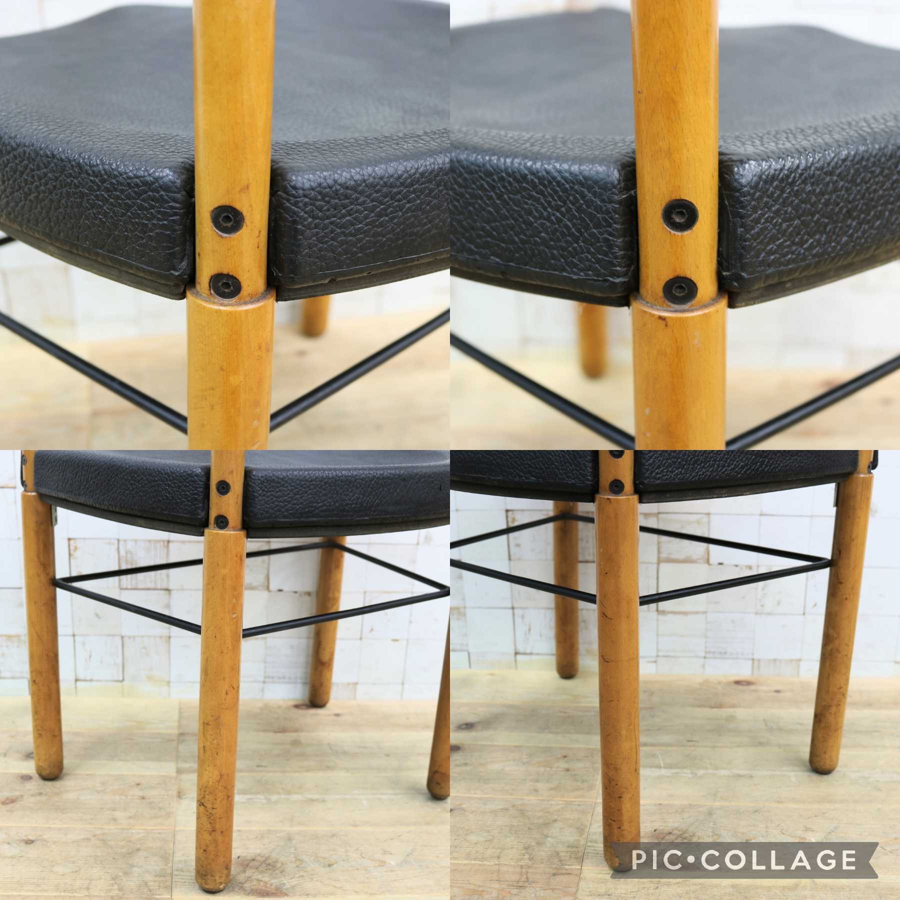 GMIN7O〇Cassina / カッシーナ レオナルドチェア ダイニングチェア Strassle collection社 スイス 椅子 ブラック 北欧スタイル モダン