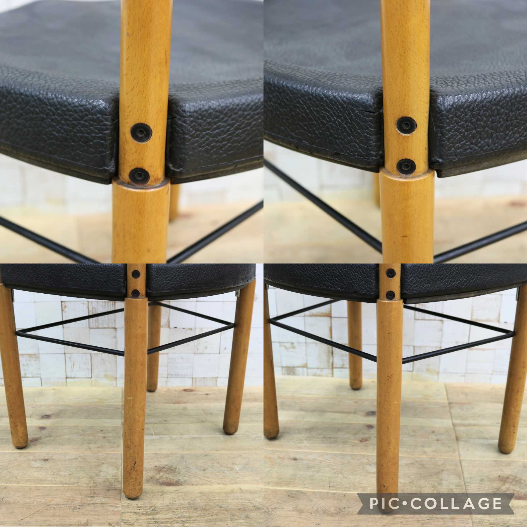 GMIN7R〇Cassina / カッシーナ レオナルドチェア ダイニングチェア Strassle collection社 スイス 椅子 ブラック 北欧スタイル モダン