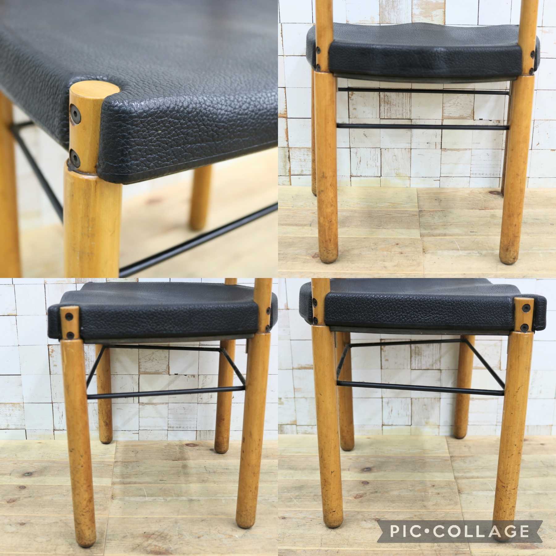 GMIN7S〇Cassina / カッシーナ レオナルドチェア ダイニングチェア Strassle collection社 スイス 椅子 ブラック 北欧スタイル モダン