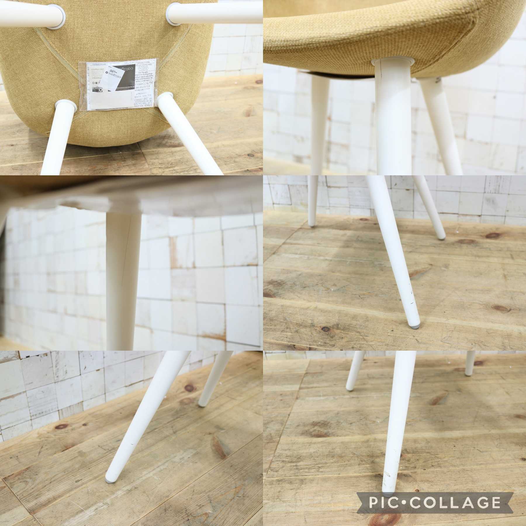 GMIH498D○Calligaris / カリガリス IGLOO イグルー ダイニングチェア チェア 椅子 ファブリック 店舗什器 イタリア 定価約9.8万