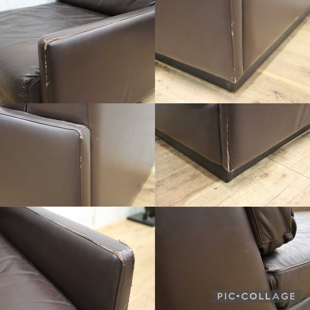 GMJK474H〇冨士ファニチア / Fuji Furniture シングルソファ 1人掛けソファ 片肘 コーナーソファ 本革 ヴィンテージ ブラウン 国産家具