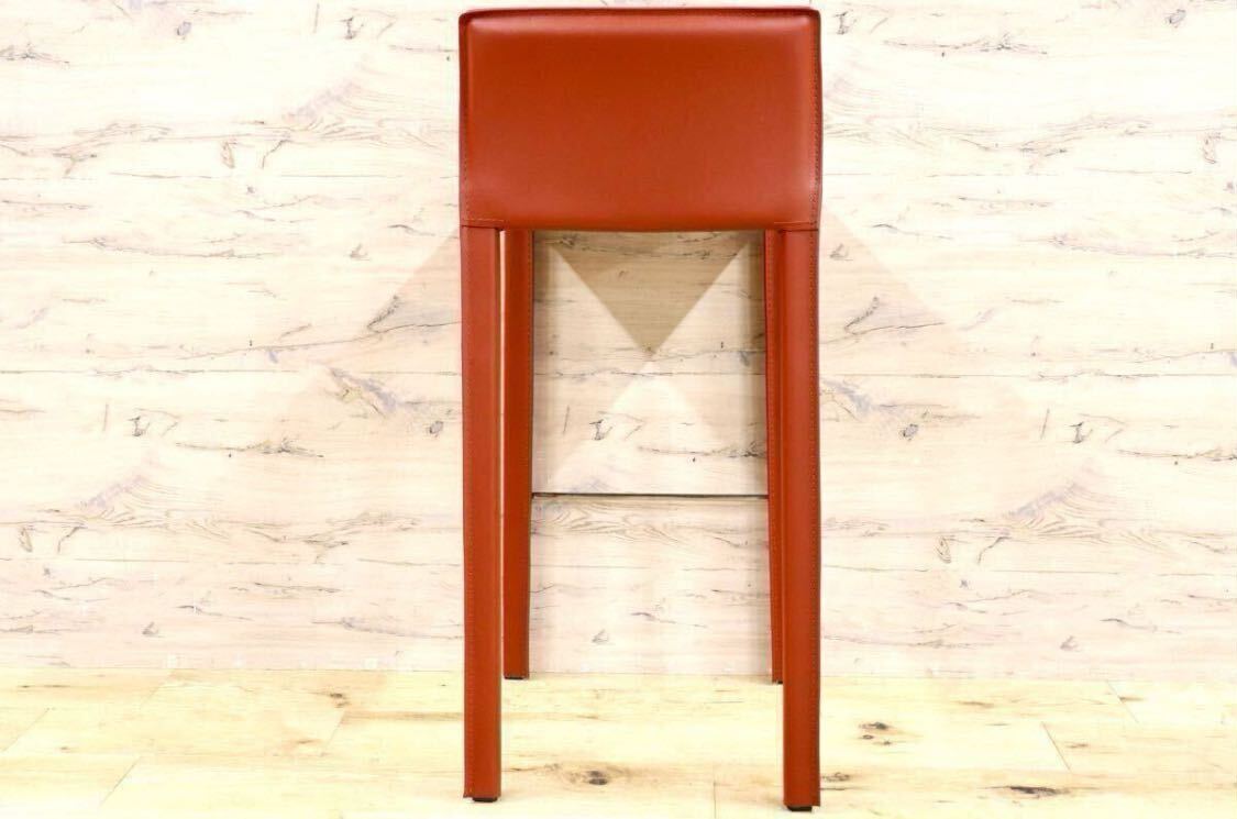 GMHN285C○アダル カウンターチェア ハイチェア バーチェア ハイスツール バースツール リサイクルレザー モダン シンプル 展示品