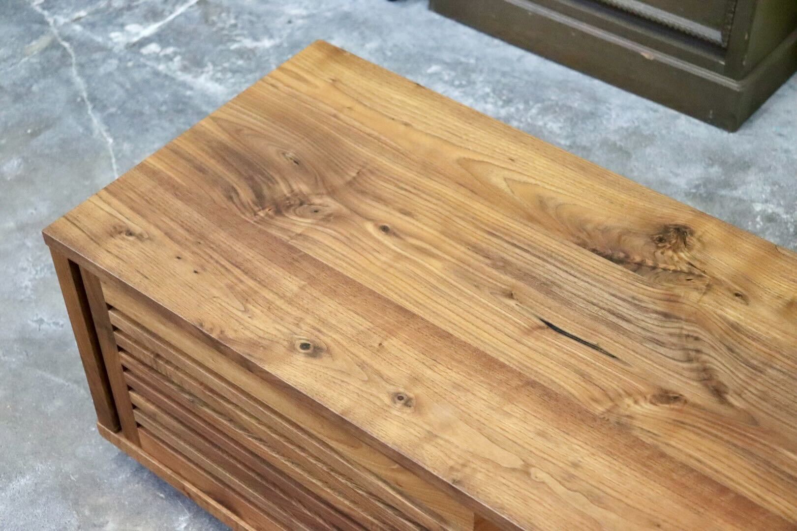 GMIS435B○立野木材工芸 / Tateno リアージュⅡ TVボード AVボード ローボード リビング収納 ウォールナット 無垢 定価約22.7万 展示品