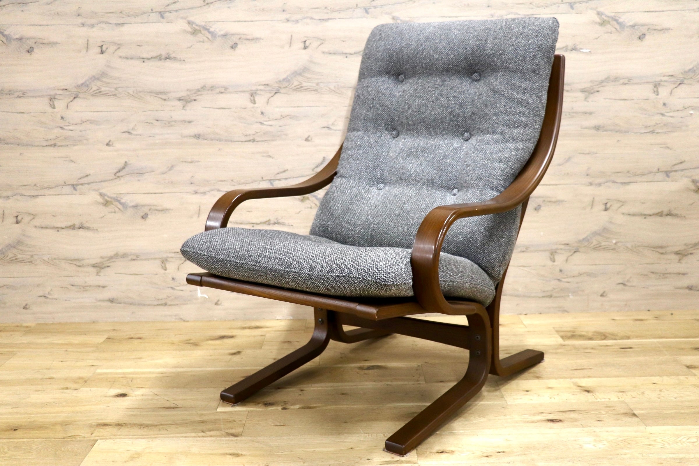 GMJH230◯冨士ファニチア / FUJI FURNITUR Agio アージオ 1人掛けチェア リラックスチェア ファブリック カバーリング 国産家具