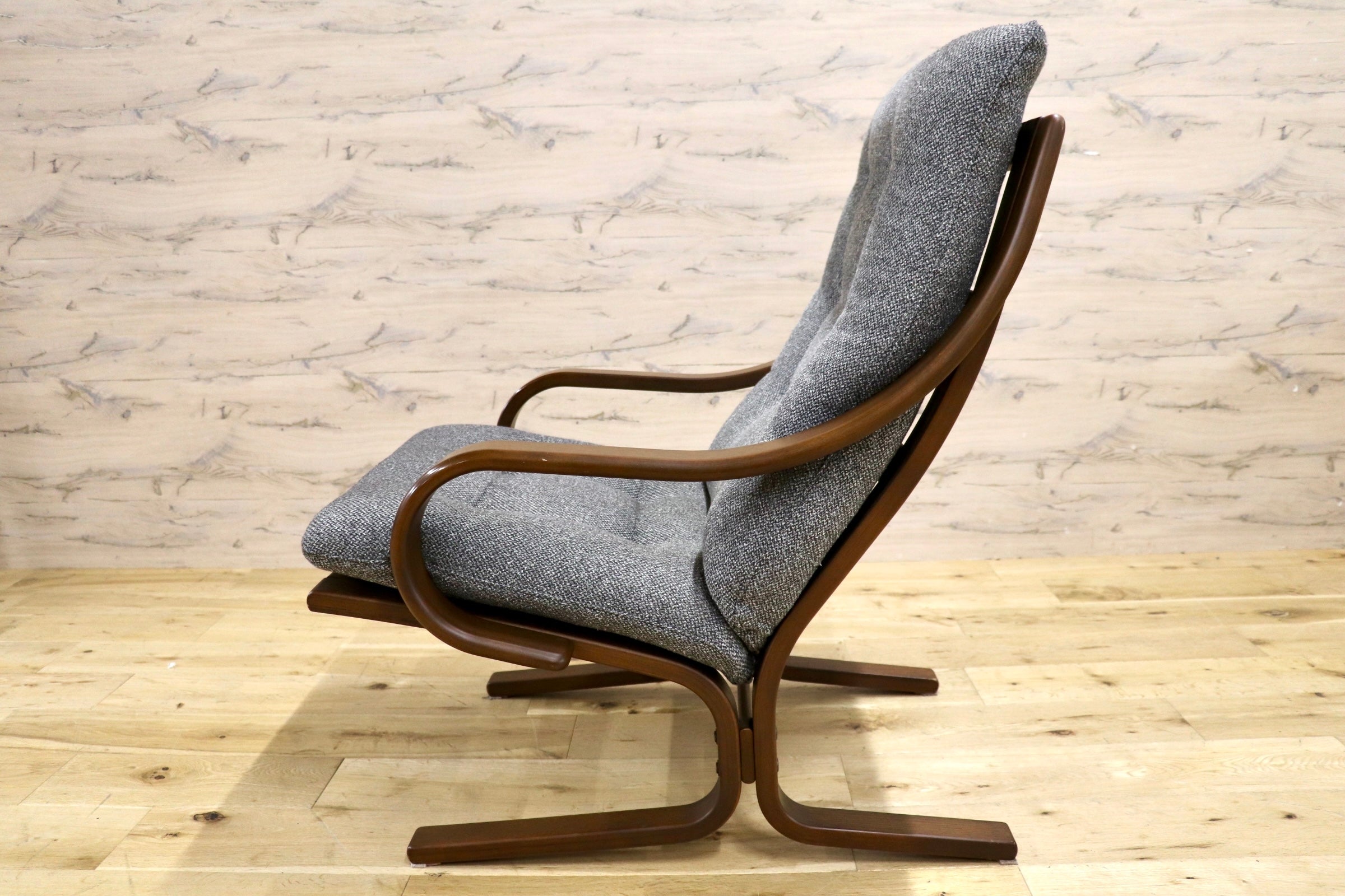 GMJH230◯冨士ファニチア / FUJI FURNITUR Agio アージオ 1人掛けチェア リラックスチェア ファブリック カバーリング 国産家具