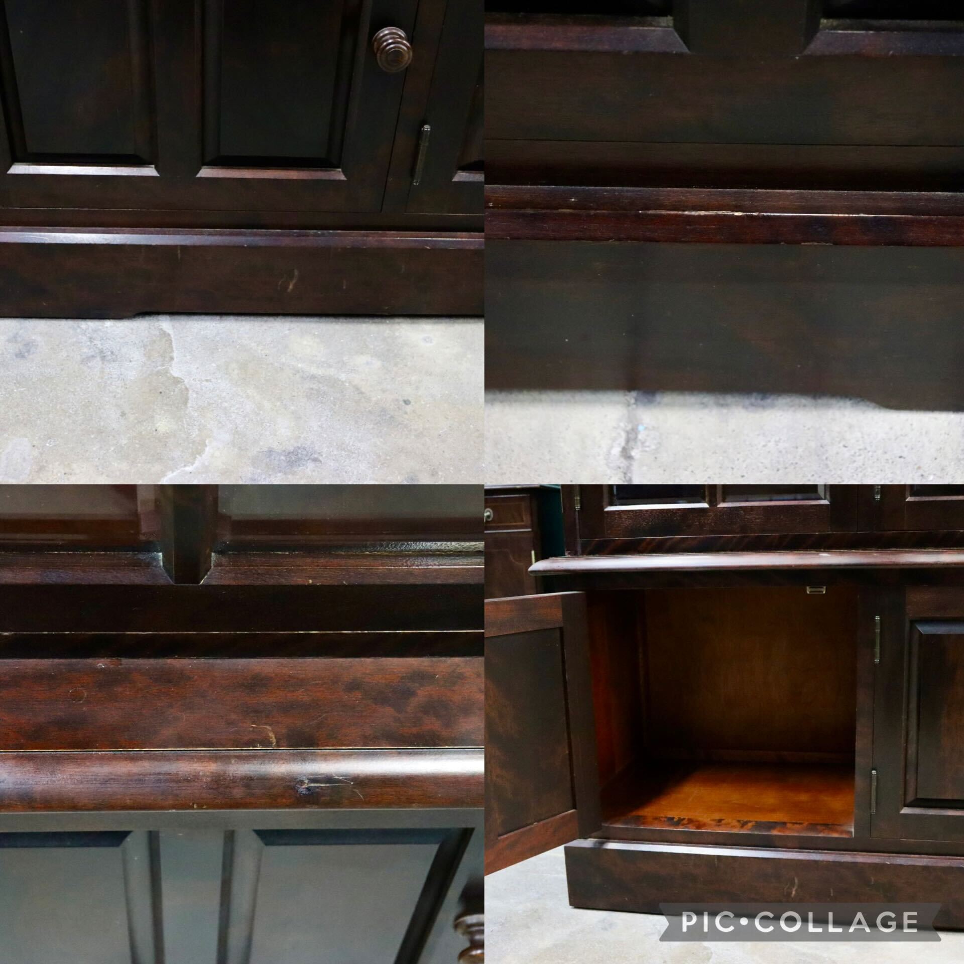 GMIS312○北海道民芸家具 本棚 書棚 飾り棚 キャビネット 食器棚 樺材 民藝 和モダン 和家具 古民家 レトロ アンティーク 飛騨産業