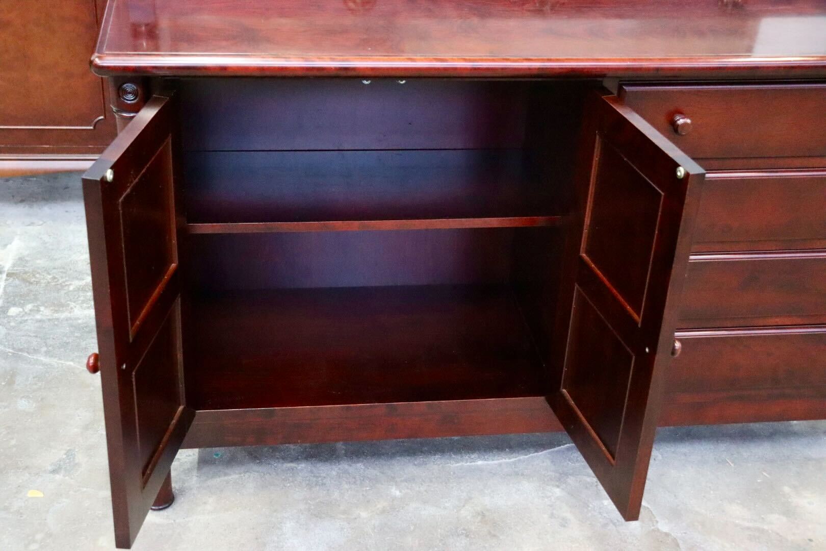 GMIK810A○モリシゲ / MORISHIGE サイドボード リビングボード 飾り棚 キャビネット チェスト オリーブ印 レトロ アンティーク