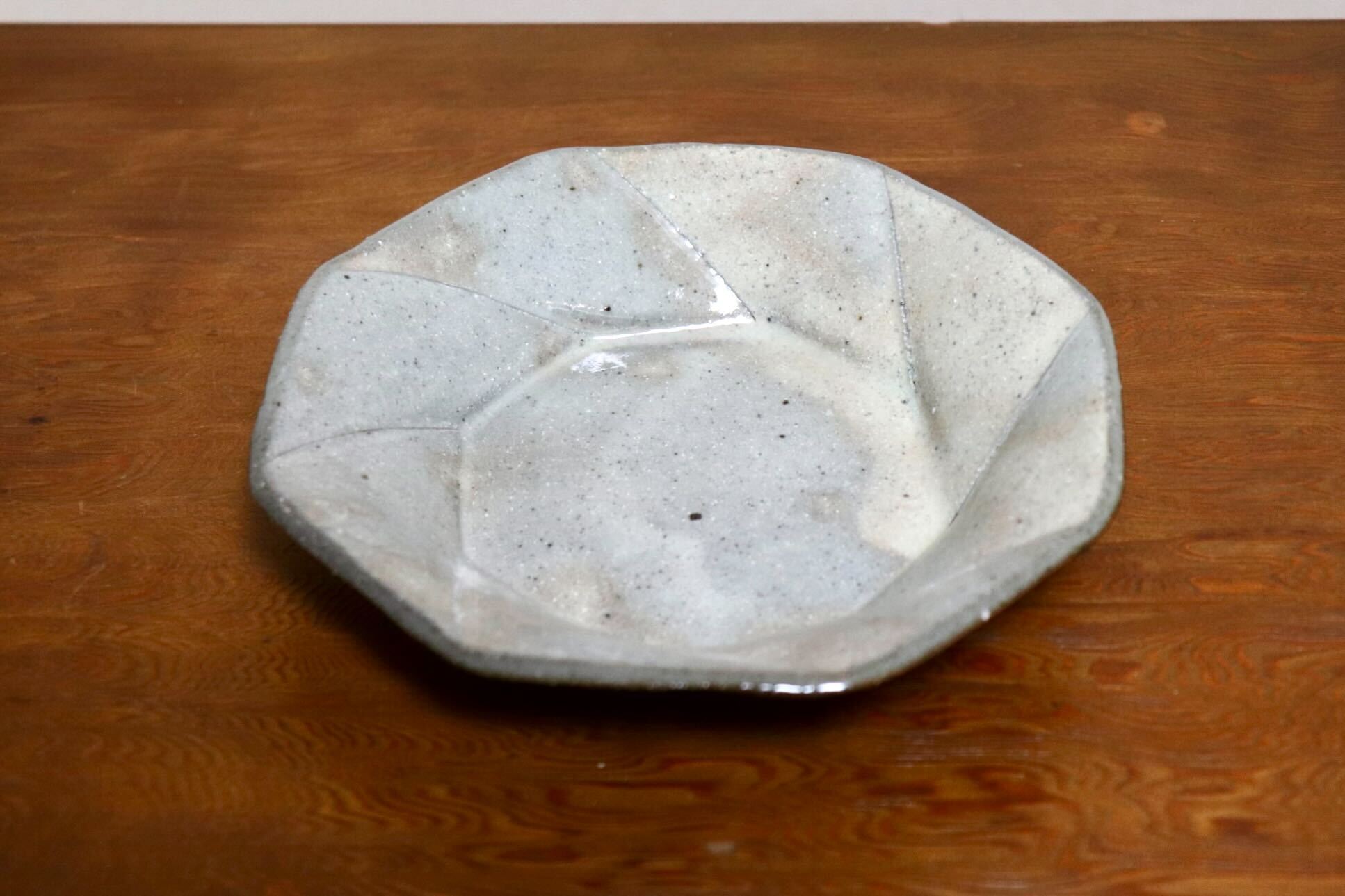 GMIO494B◯丹山窯 丹波焼 八角皿 陶器 丹波篠山 伝統工芸 未使用