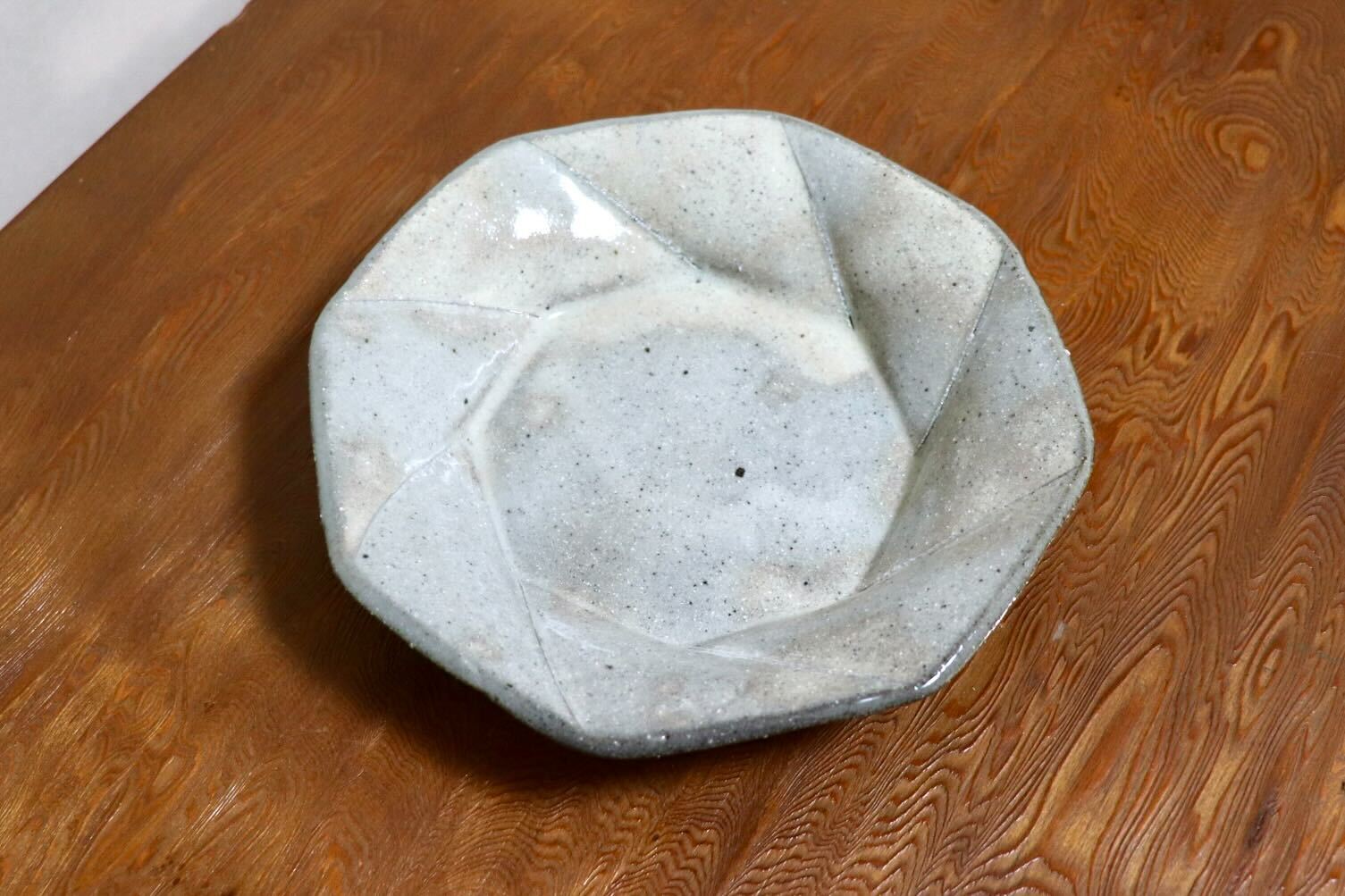 GMIO494B◯丹山窯 丹波焼 八角皿 陶器 丹波篠山 伝統工芸 未使用