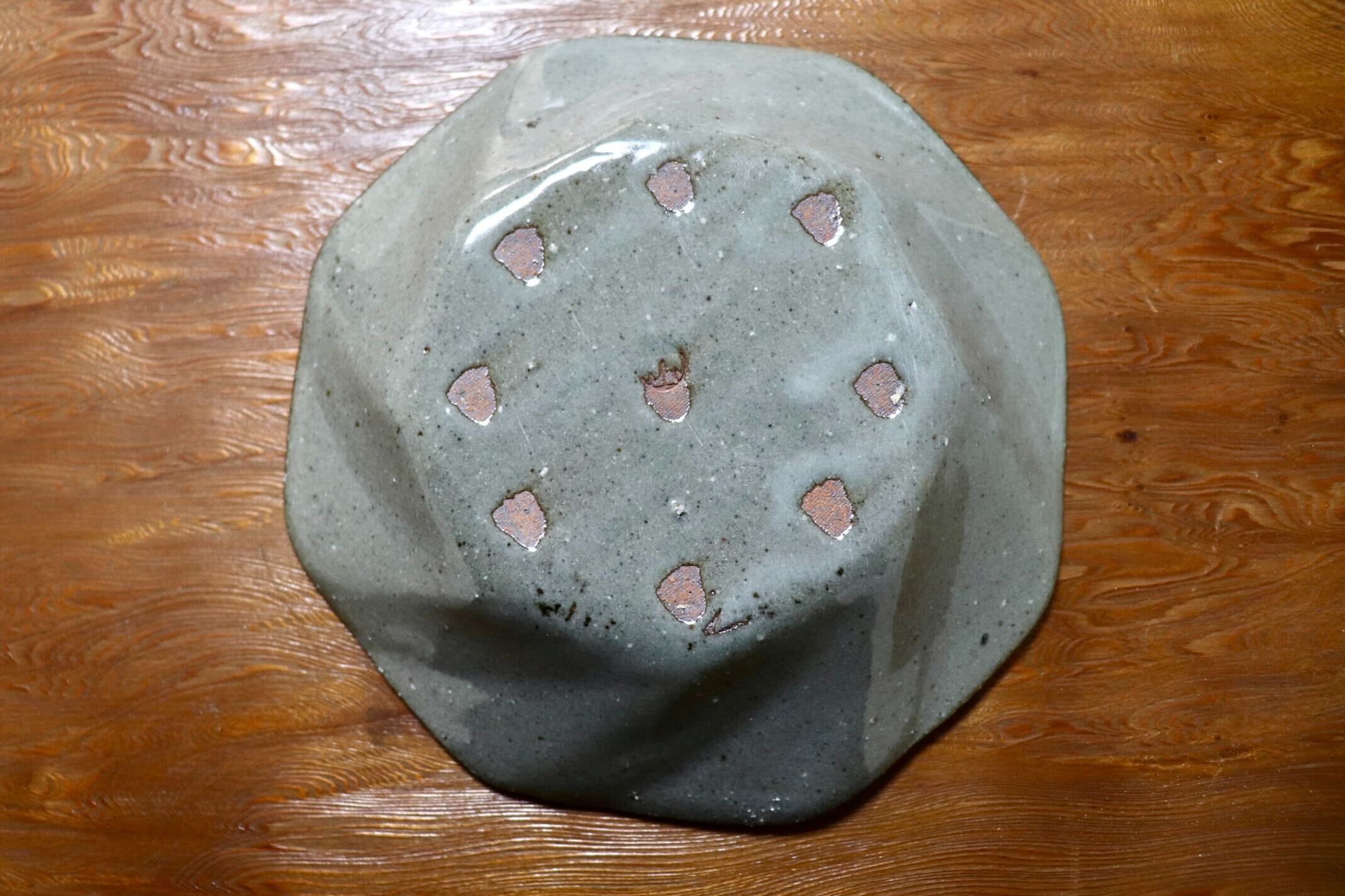 GMIO494B◯丹山窯 丹波焼 八角皿 陶器 丹波篠山 伝統工芸 未使用