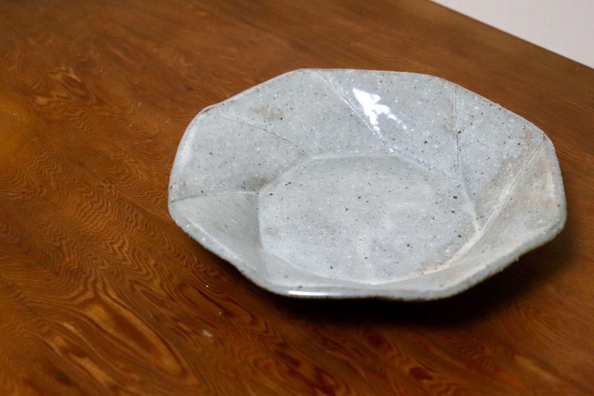 GMIO494D◯丹山窯 丹波焼 八角皿 陶器 丹波篠山 伝統工芸 未使用