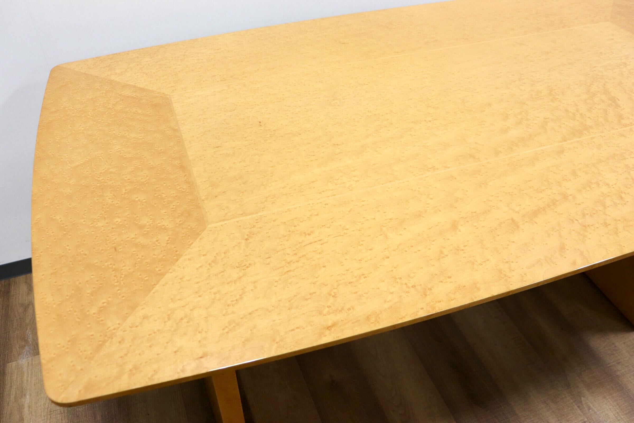 GMHF15○IDC大塚家具 バーズアイメープル ダイニングテーブル 食卓テーブル 最高級 エレガント モダン 定価約40万 展示品