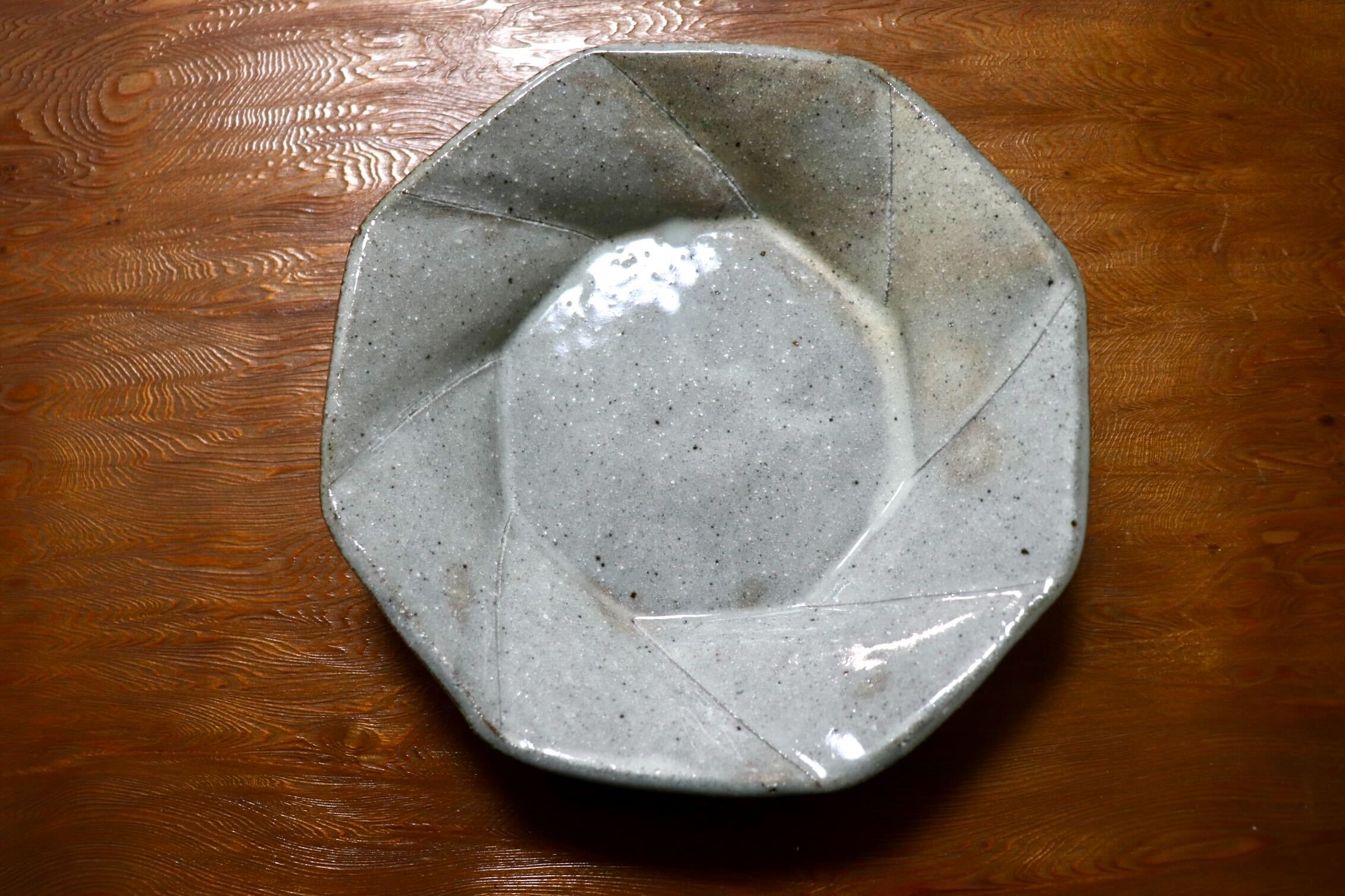 GMIO494D◯丹山窯 丹波焼 八角皿 陶器 丹波篠山 伝統工芸 未使用