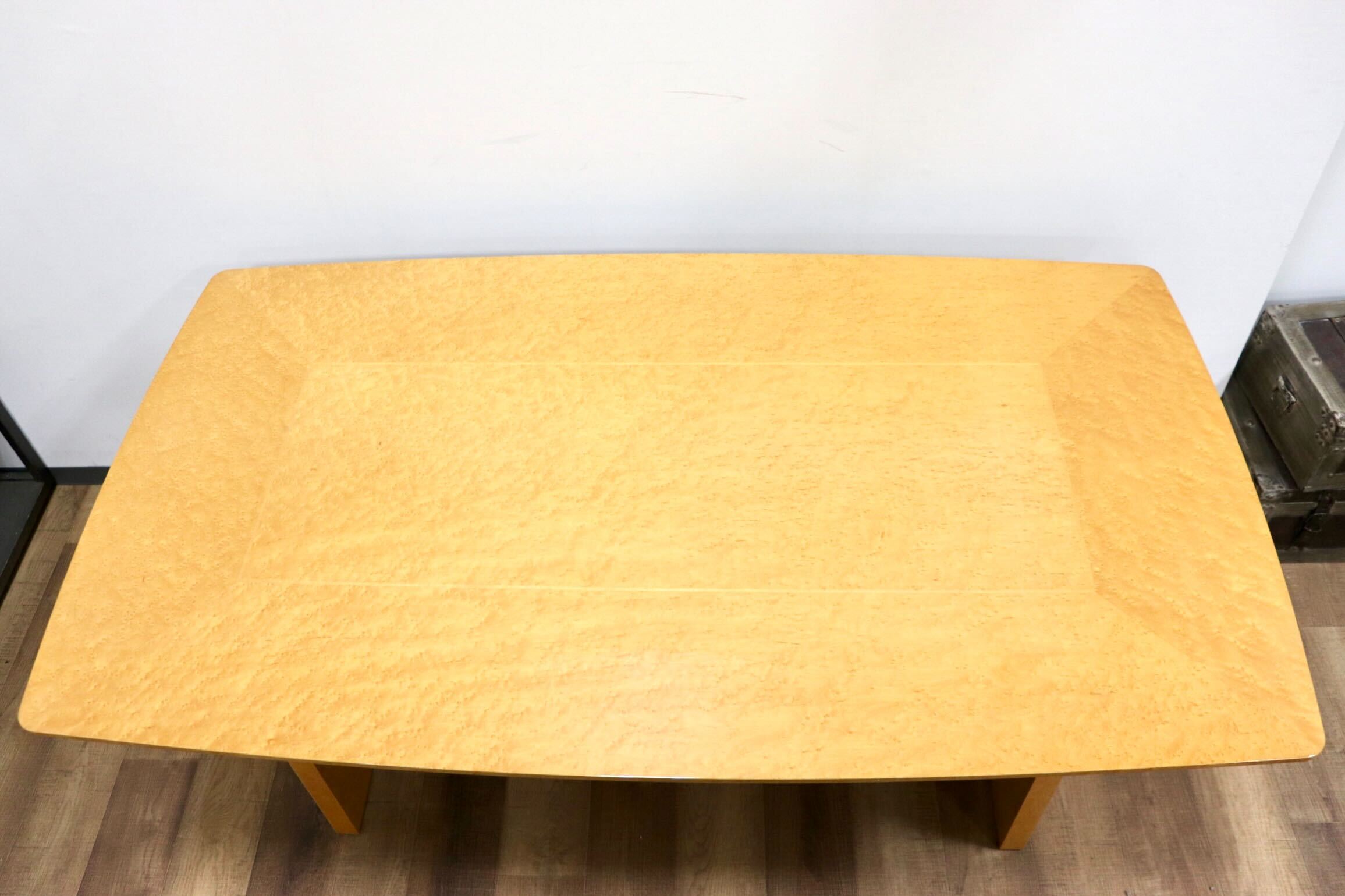 GMHF15○IDC大塚家具 バーズアイメープル ダイニングテーブル 食卓テーブル 最高級 エレガント モダン 定価約40万 展示品