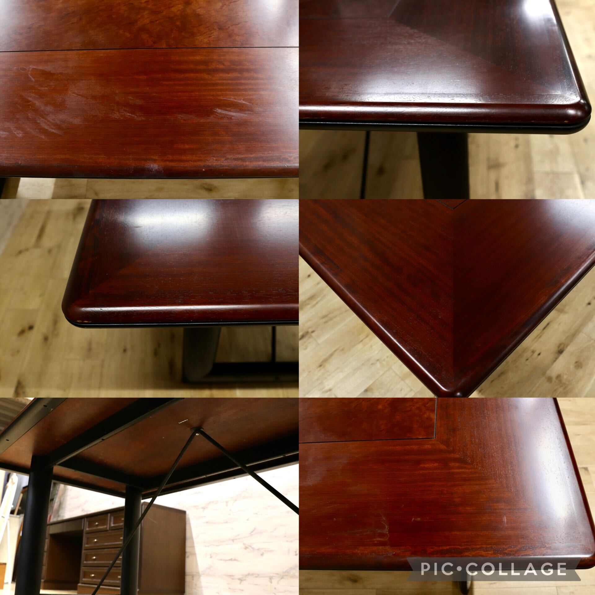 GMIK37○karimoku / カリモク VIVENTE ビベンテ ヴィンテージ ダイニングテーブル 食卓テーブル 花梨材 アンティーク 机 稀少