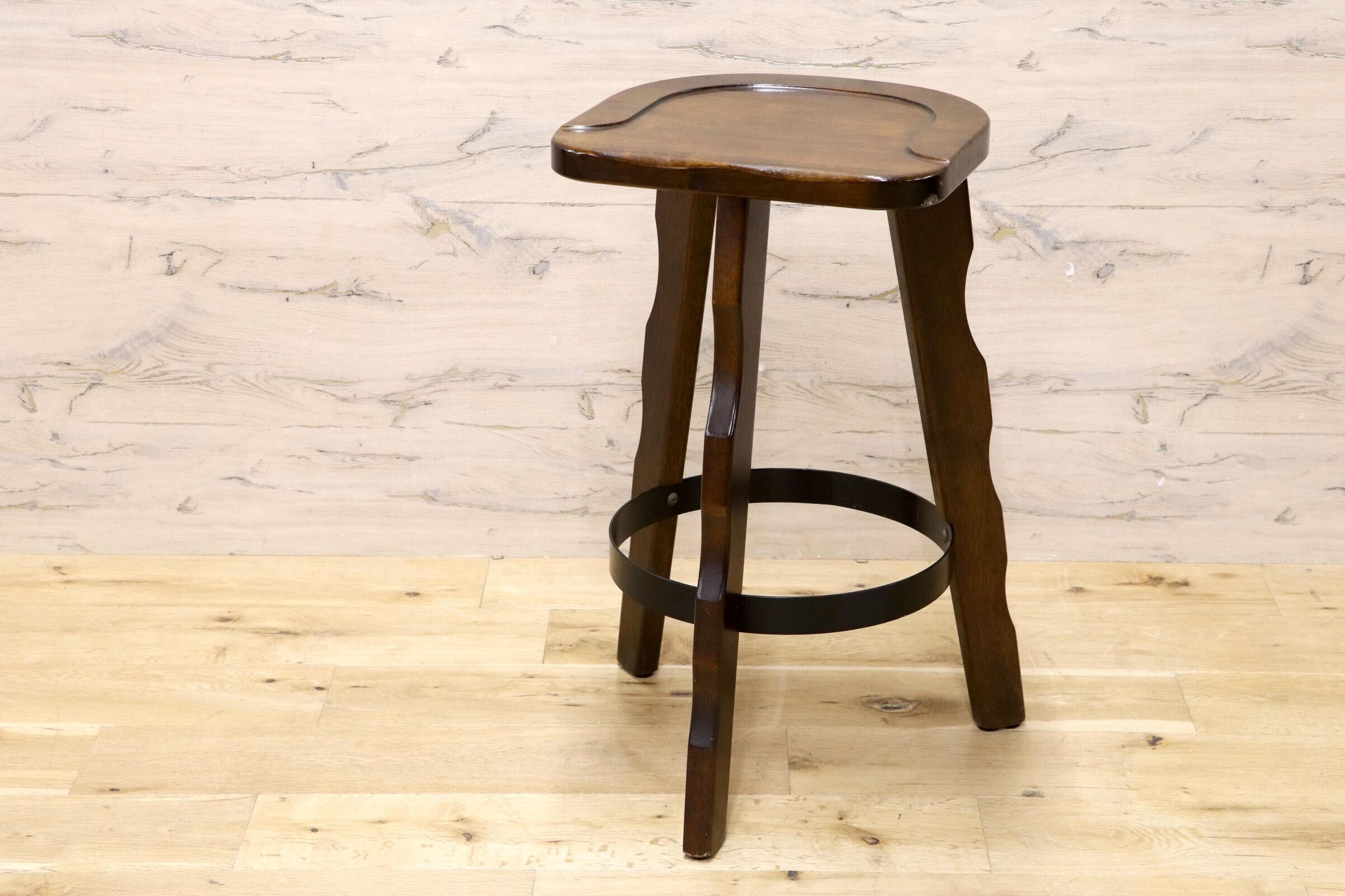 GMIK952B○karimoku / カリモク RUSTIC ルスティック ハイスツール カウンターチェア バースツール 椅子 ヴィンテージ 国産家具
