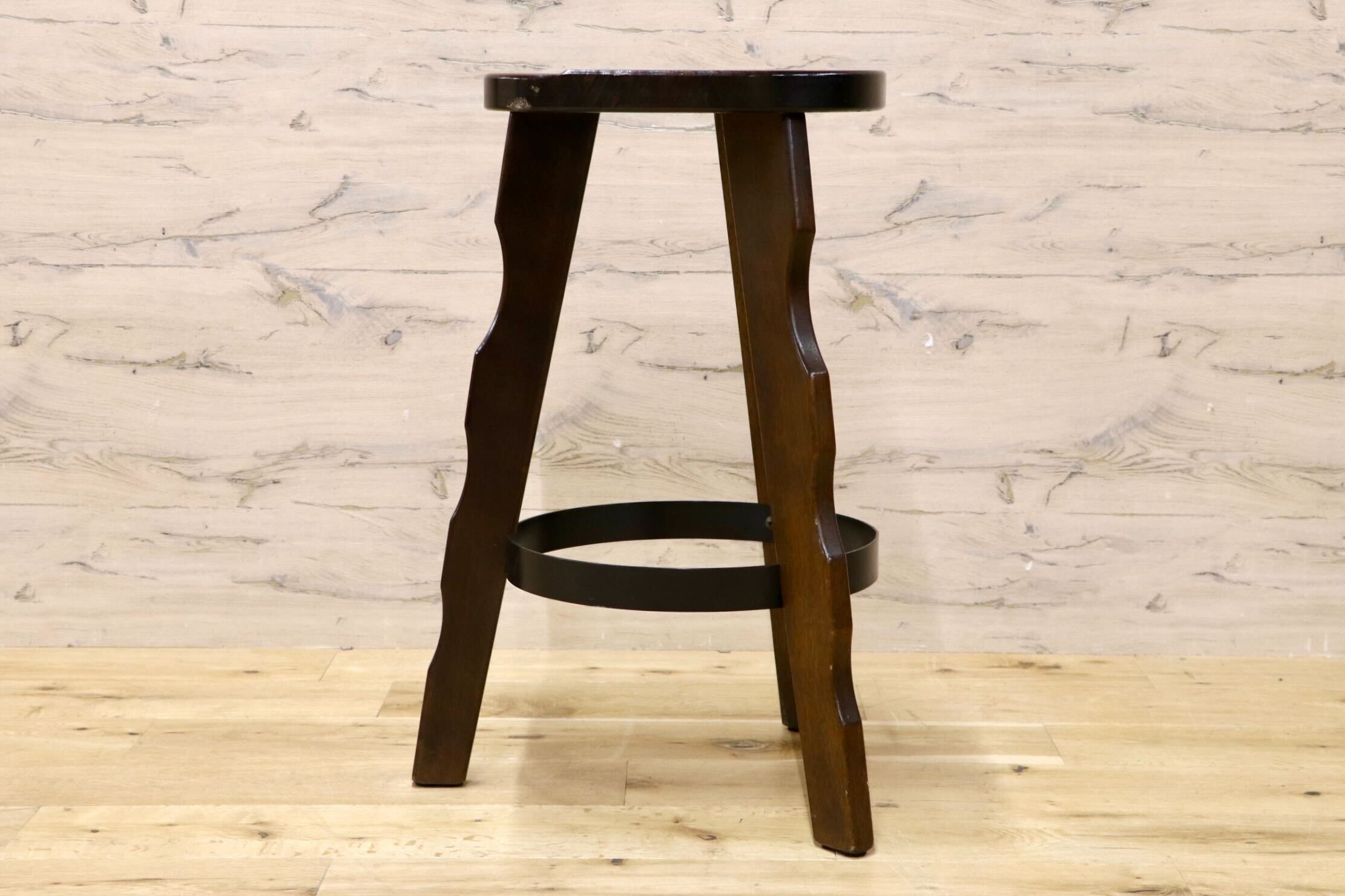 GMIK952B○karimoku / カリモク RUSTIC ルスティック ハイスツール カウンターチェア バースツール 椅子 ヴィンテージ 国産家具