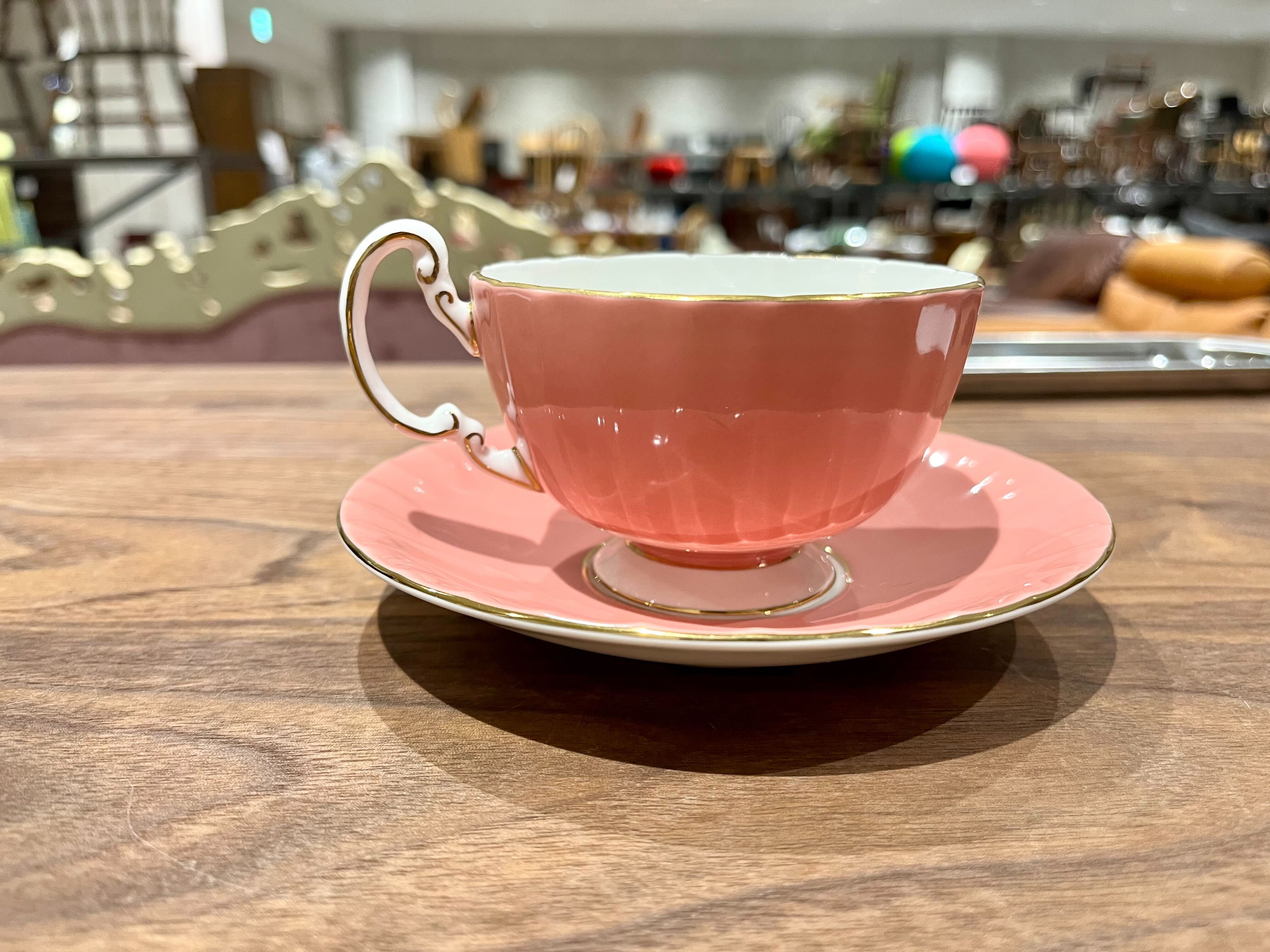 GMIK146OA○AYNSLEY / エインズレイ カップ&ソーサー ピンク Made in England Fine Bone China 花柄 ティーカップ