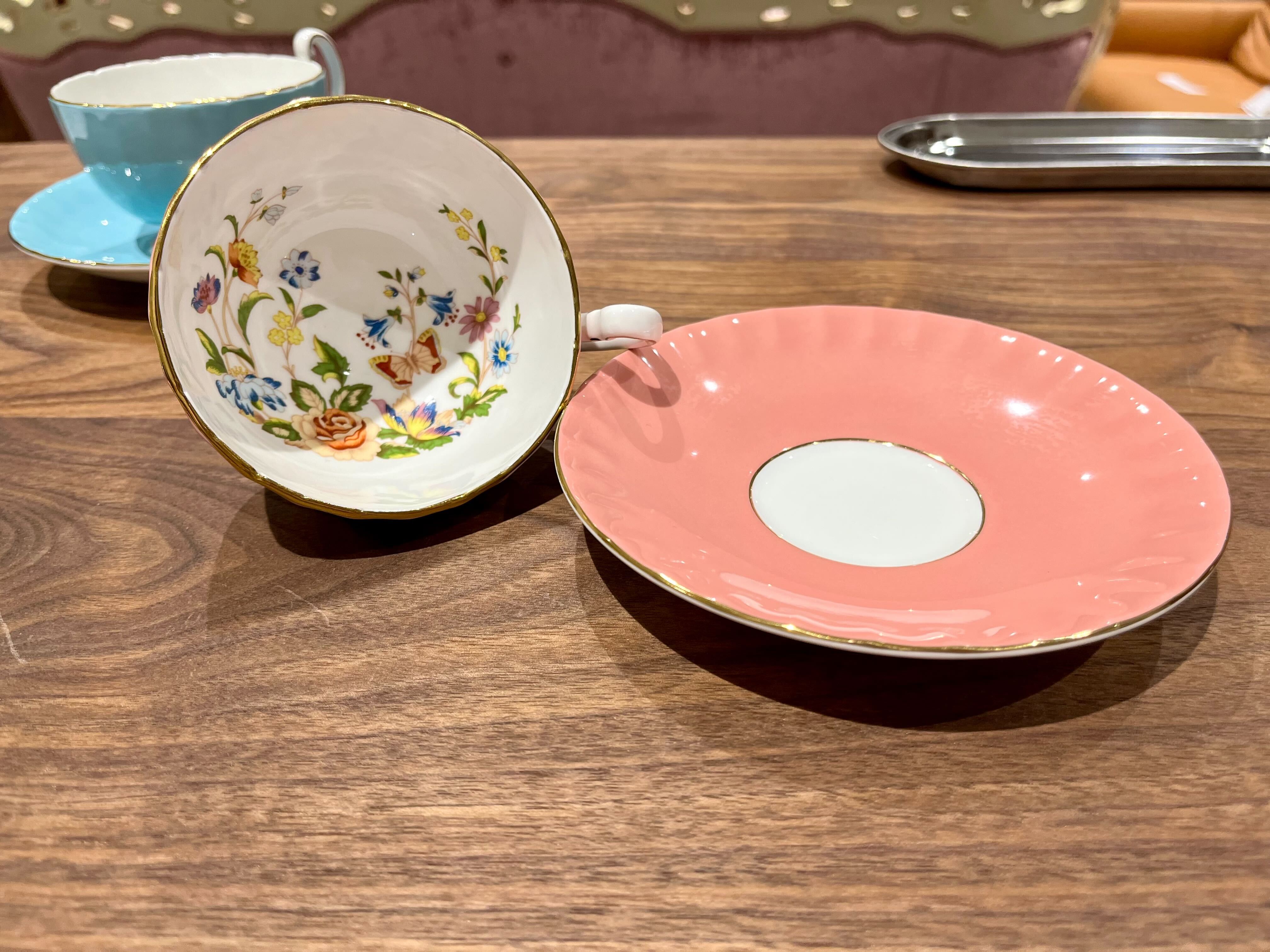 GMIK146OA○AYNSLEY / エインズレイ カップ&ソーサー ピンク Made in England Fine Bone China 花柄 ティーカップ