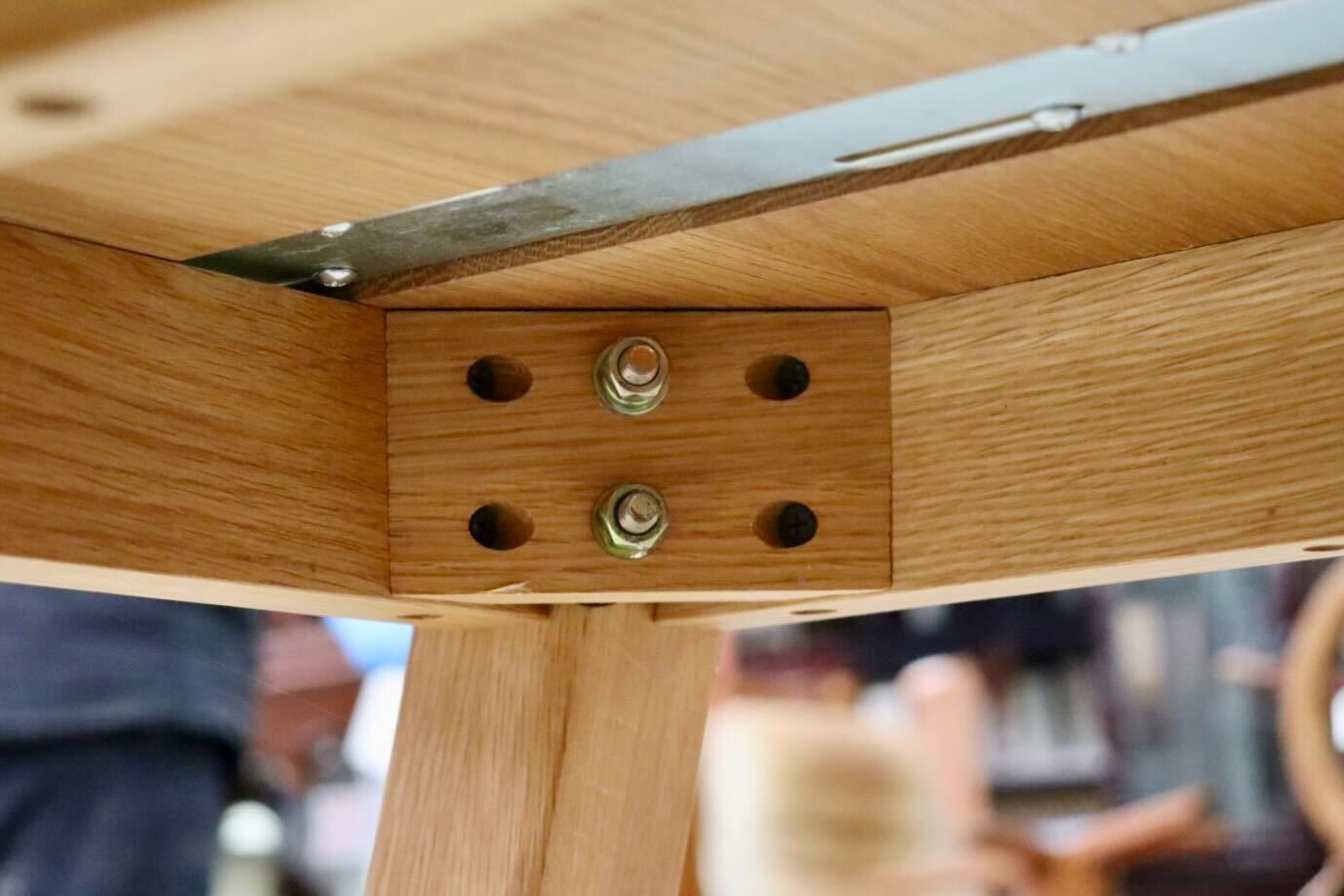 GMIS347○unico / ウニコ ELEMT エレムト ダイニングテーブル 食卓テーブル 作業台 オーク材 北欧スタイル モダン 定価約7.1万 展示品