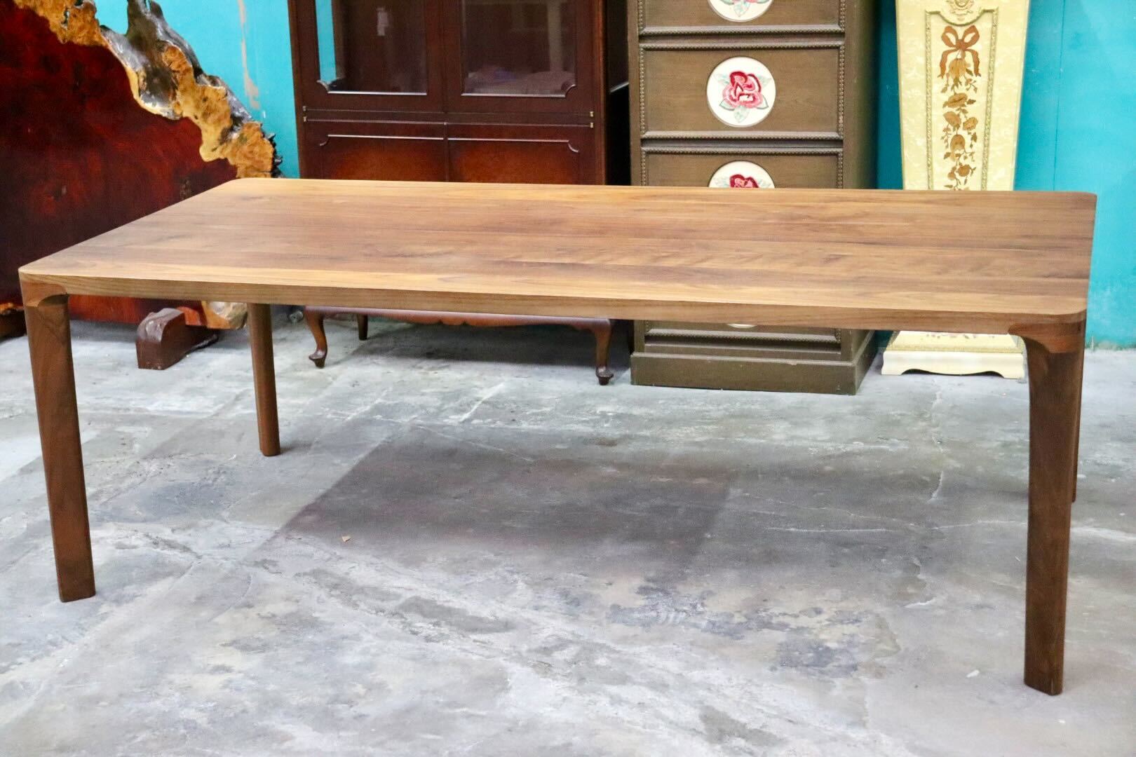 GMGS121○karimoku / カリモク DD7245 ダイニングテーブル 食卓テーブル 作業台 ウォールナット 北欧スタイル 国産家具 美品