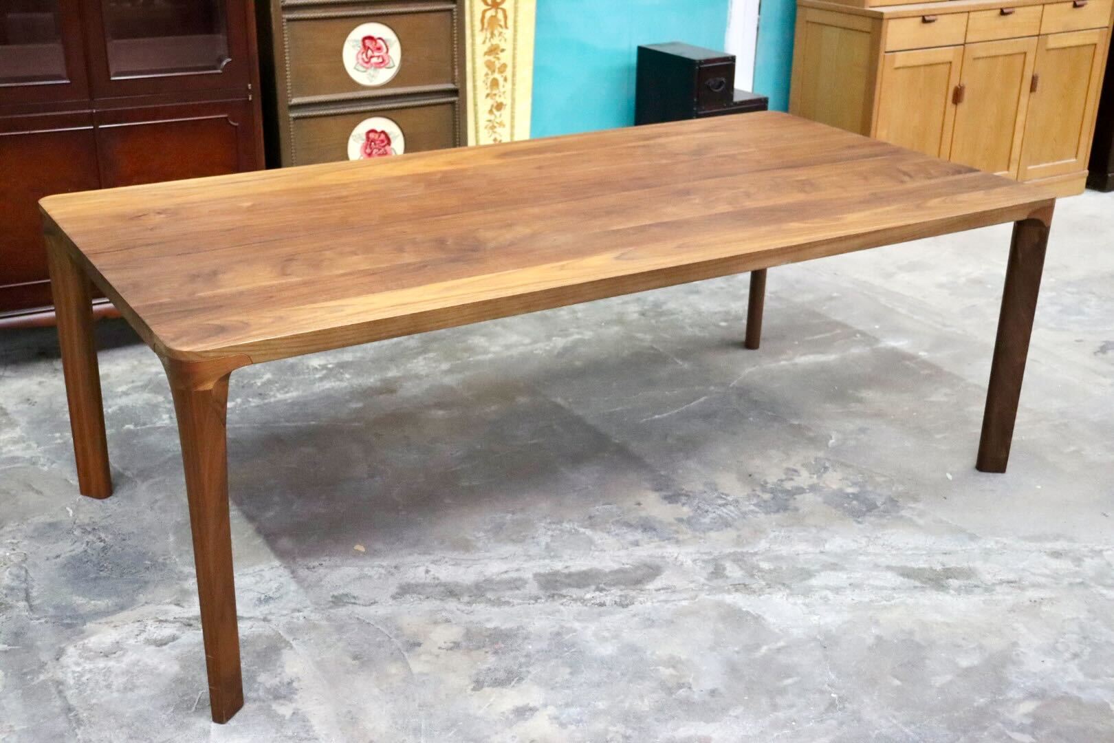 GMGS121○karimoku / カリモク DD7245 ダイニングテーブル 食卓テーブル 作業台 ウォールナット 北欧スタイル 国産家具 美品