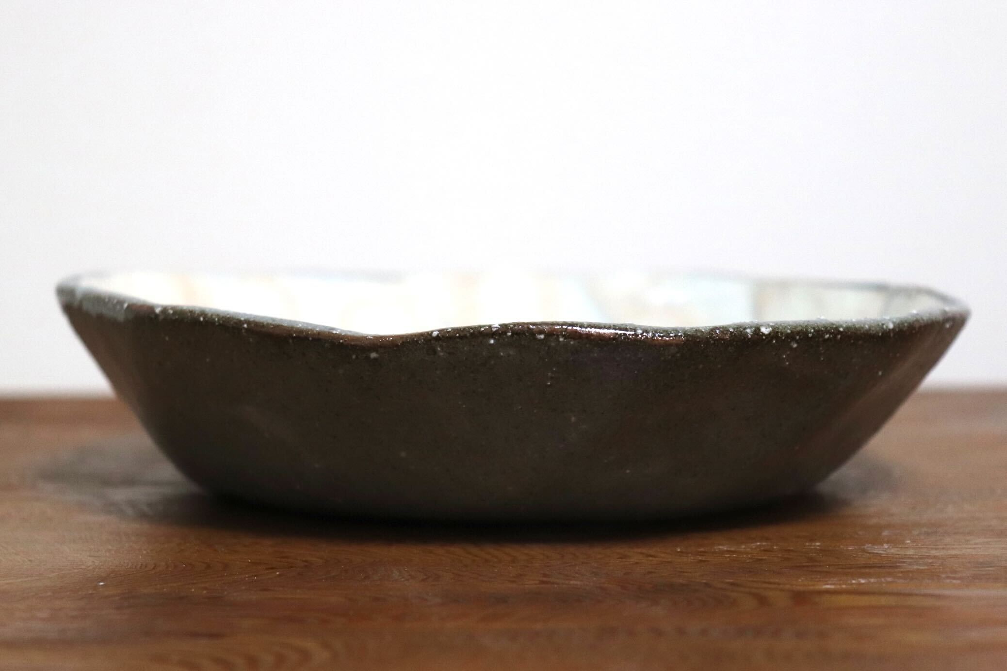 GMIO490B◯丹山窯 丹波焼 粉引鉢 白 陶器 丹波篠山 伝統工芸 未使用