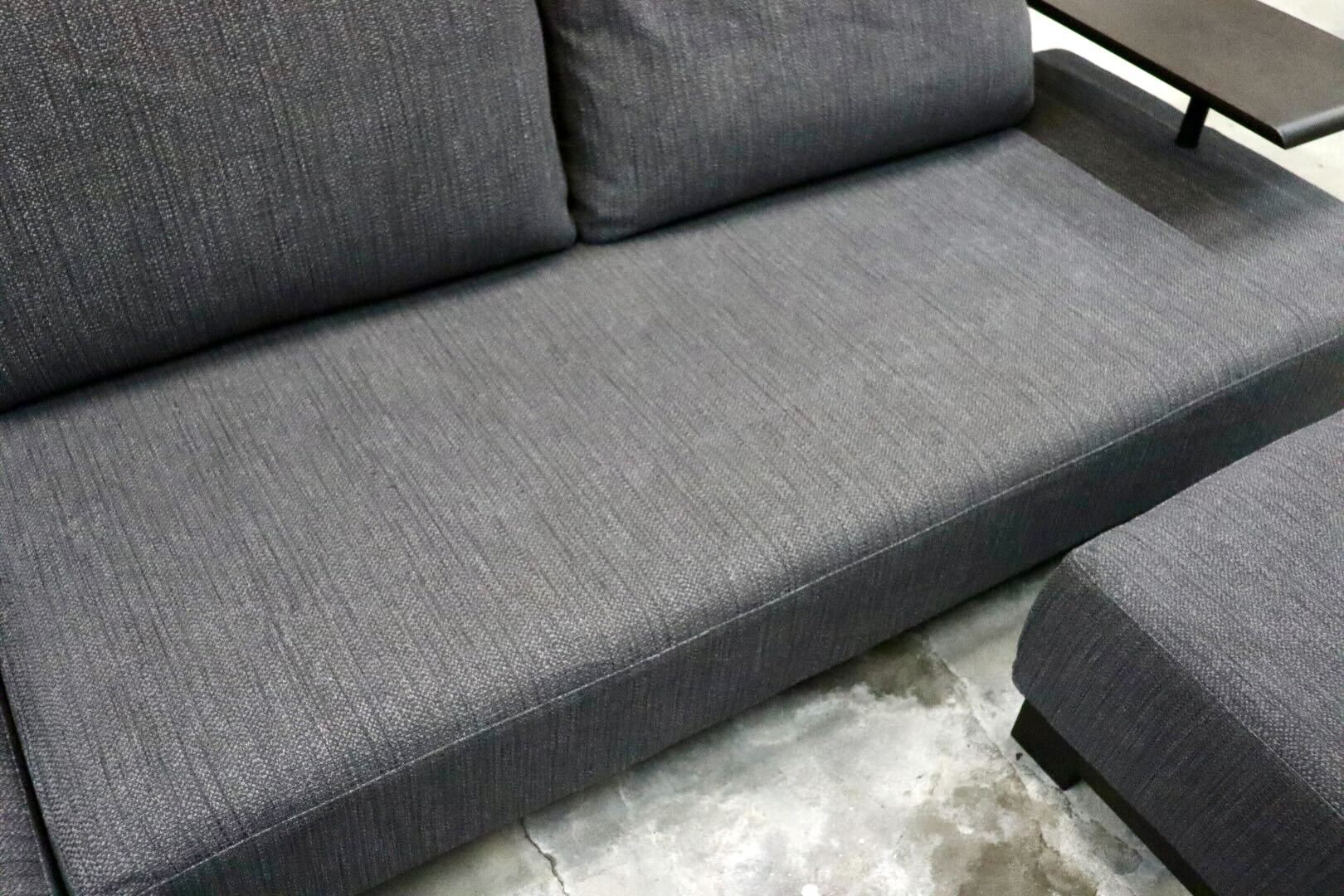 GMIK737○TAKUMI SOFA / 匠ソファ 利庵 LDカウチソファ コーナーソファ オットマン カバーリング アームテーブル シラカワ 定価約122万
