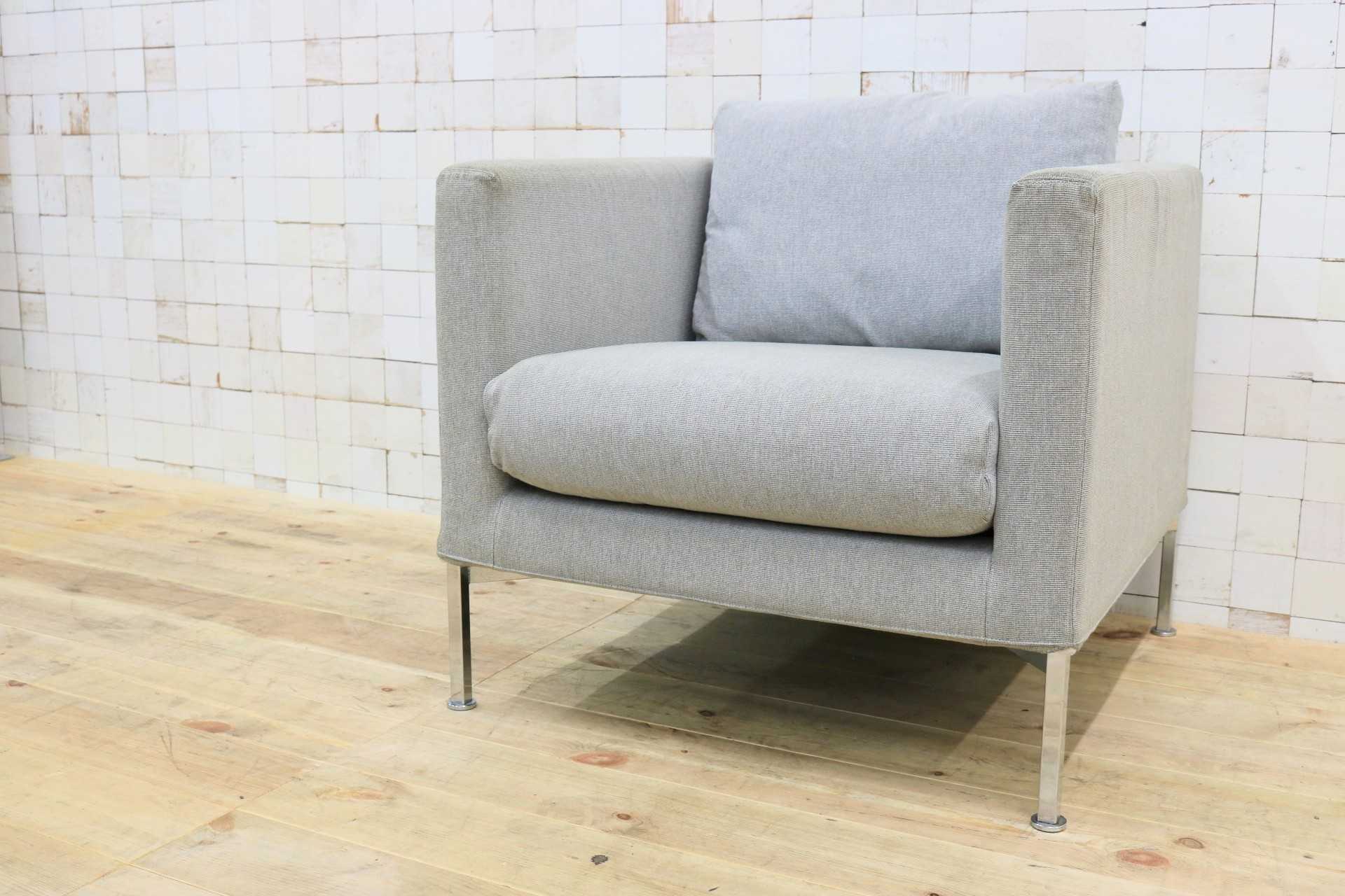 GMHK779B○cassina ixc / カッシーナイクスシー ピエロ・リッソーニ ボックスソファ 1P 1人掛けソファ シングルソファ ファブリック 約23万
